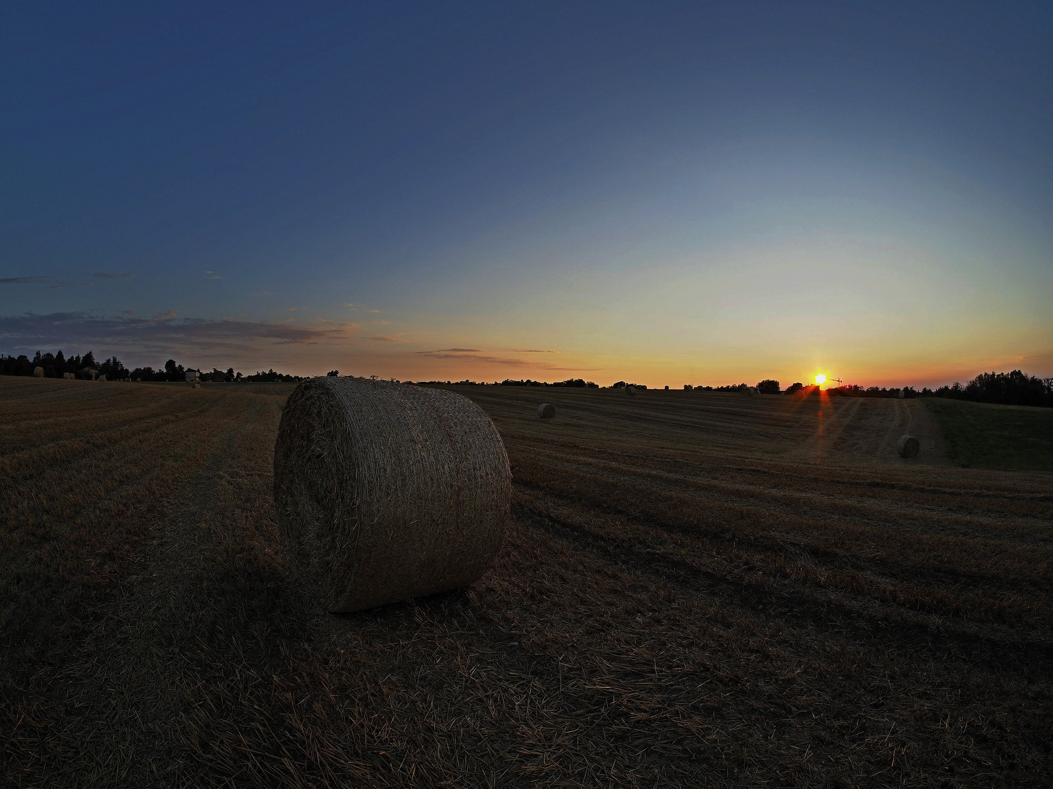 Sunset in the countryside