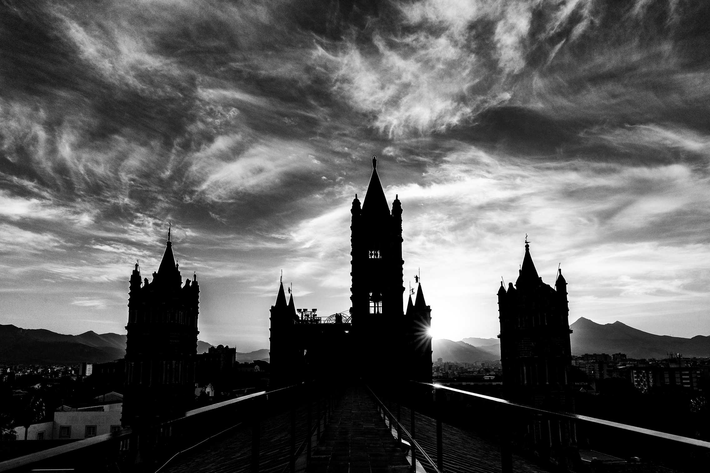 I tetti della cattadrale di palermo