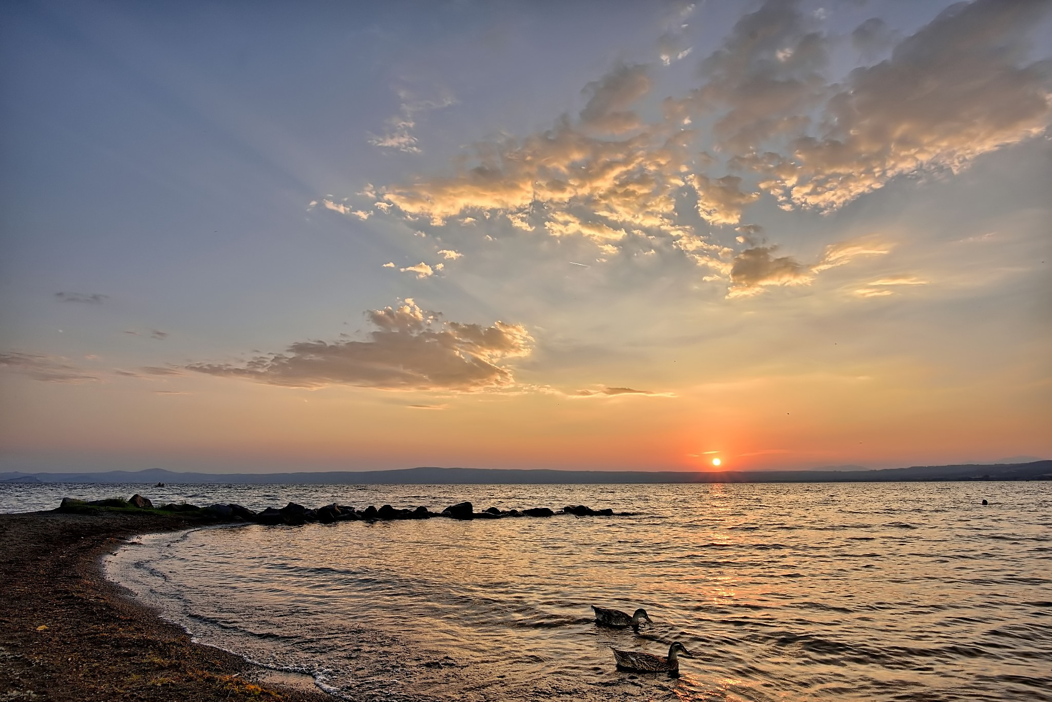 Sunset at the Bolsena Lake