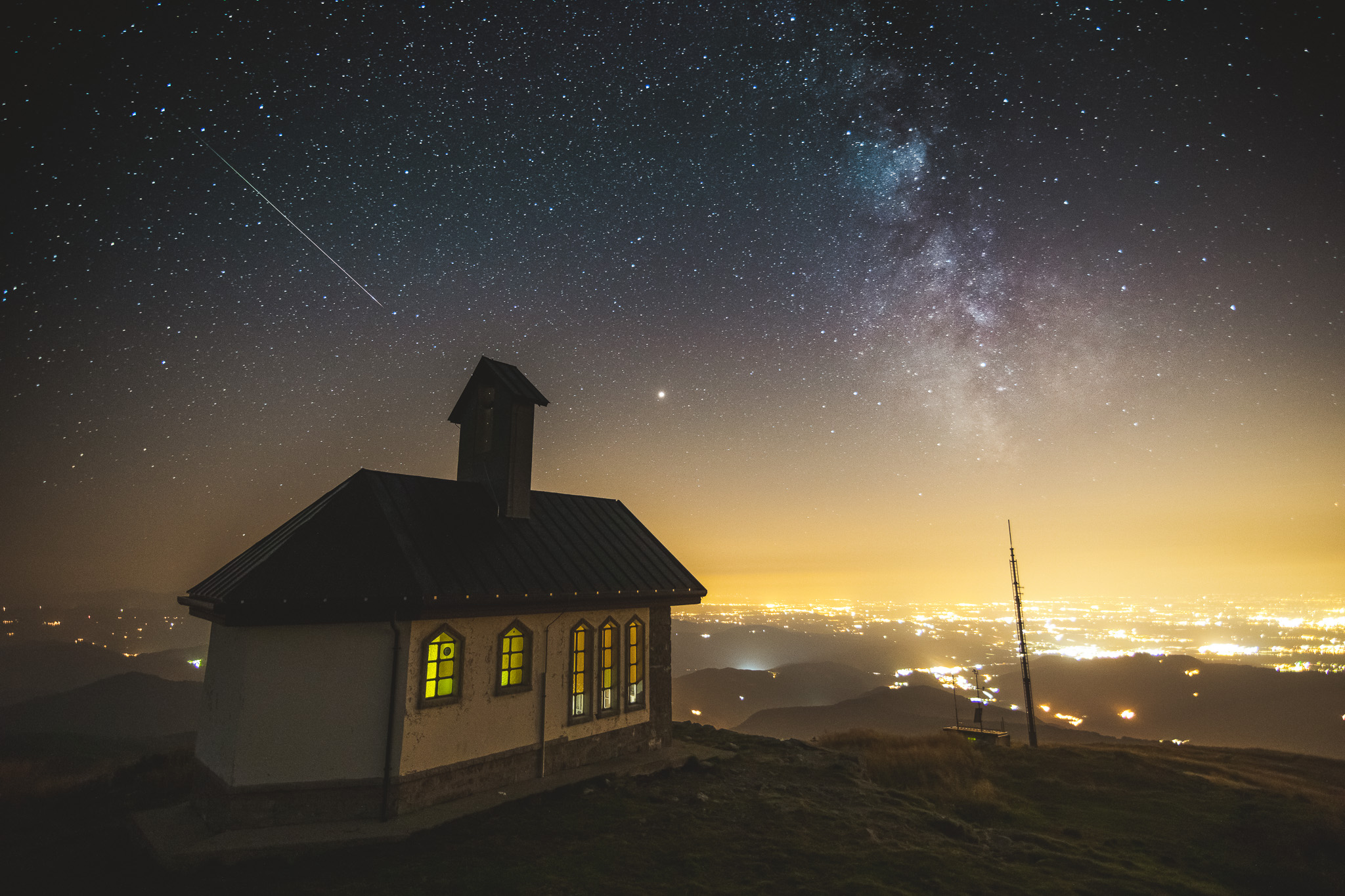 La via lattea dal Matajur