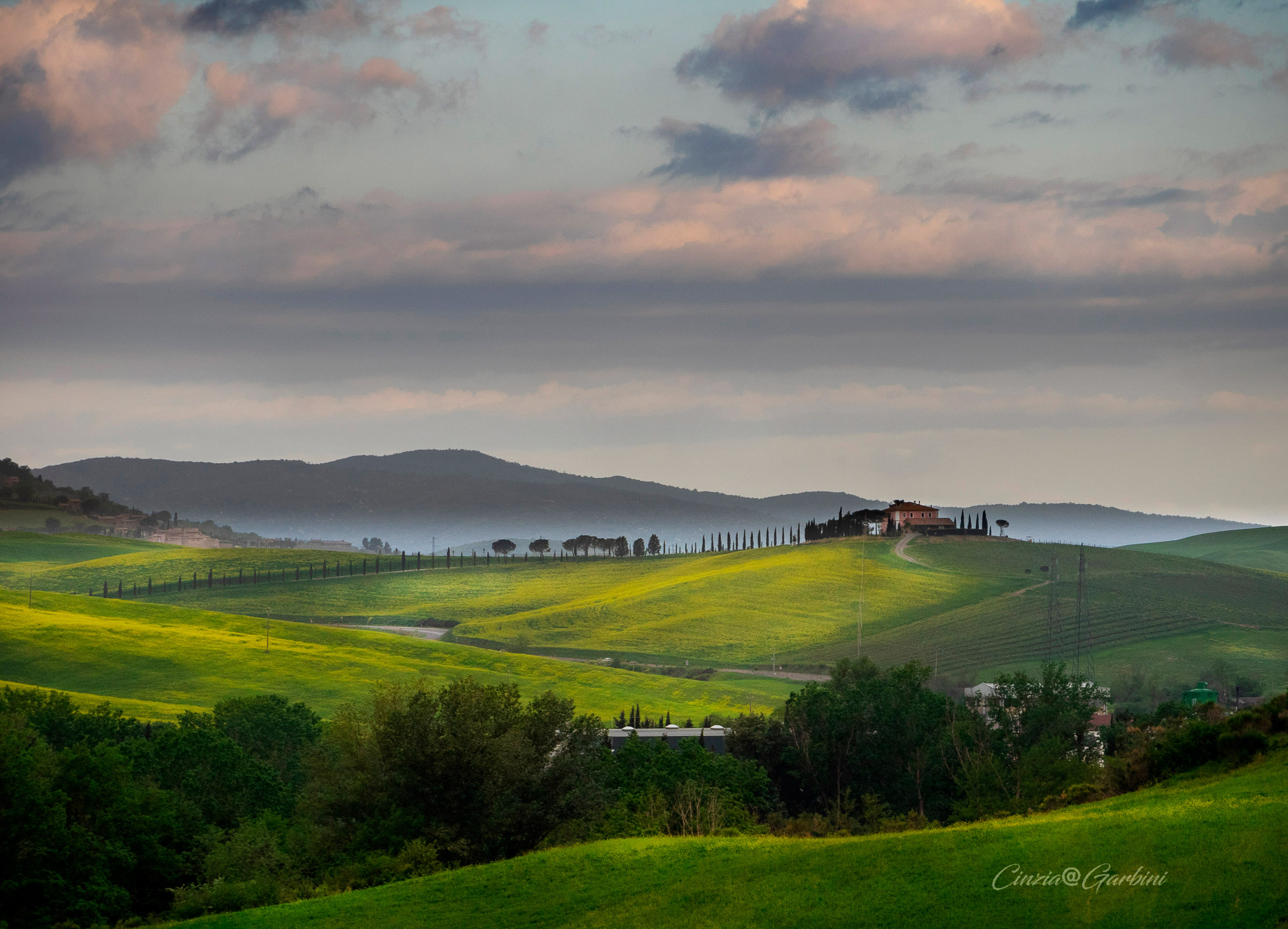 The fog to the bristling hills.....