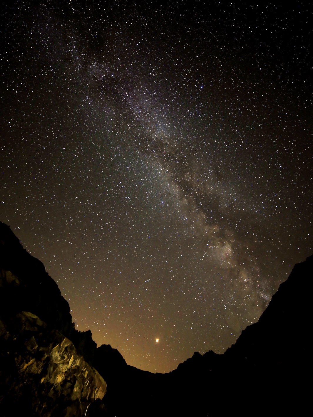 The Milky Way from Pont Valsavarenche