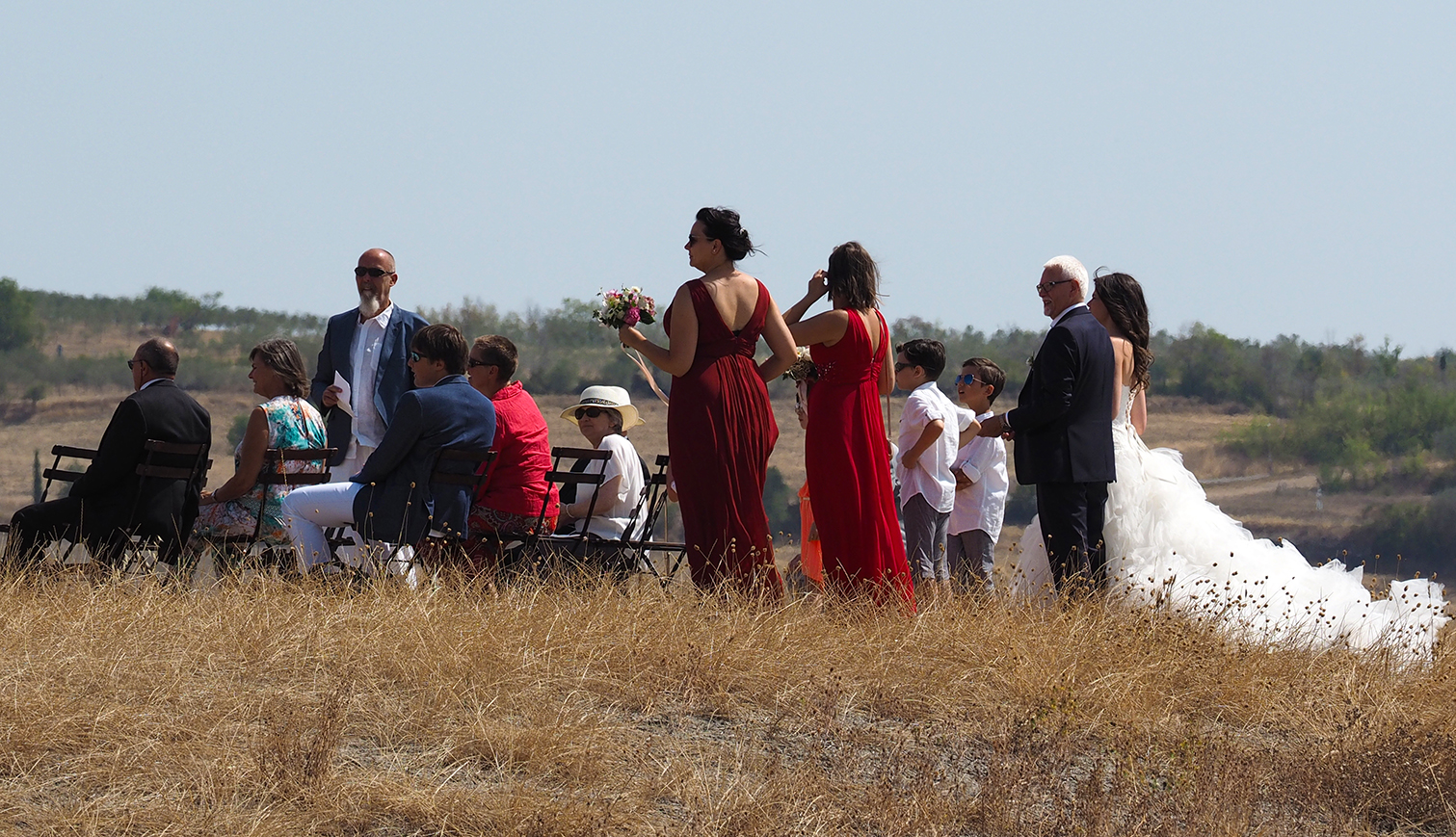 Wedding in the fields