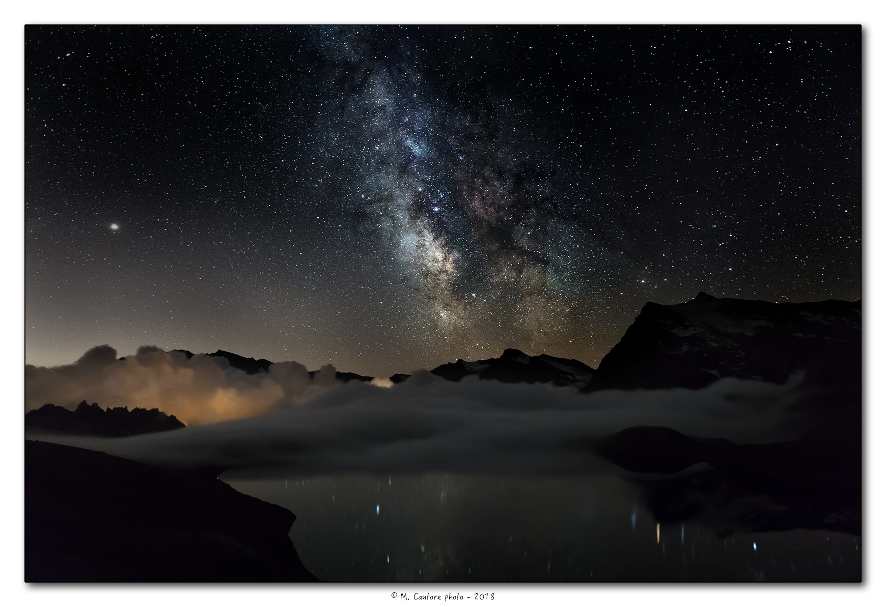 The moments before the fog wrapped the mountains