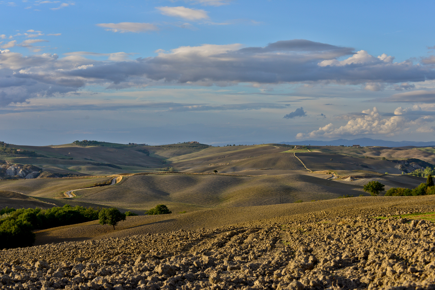 l'ora migliore per la val d'orcia