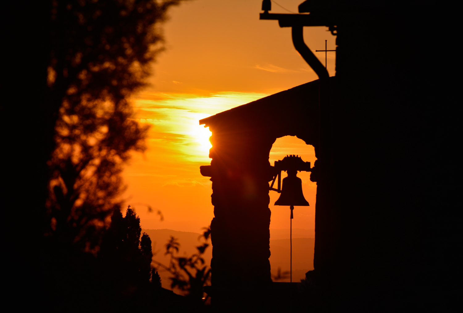 tramonto a cortona