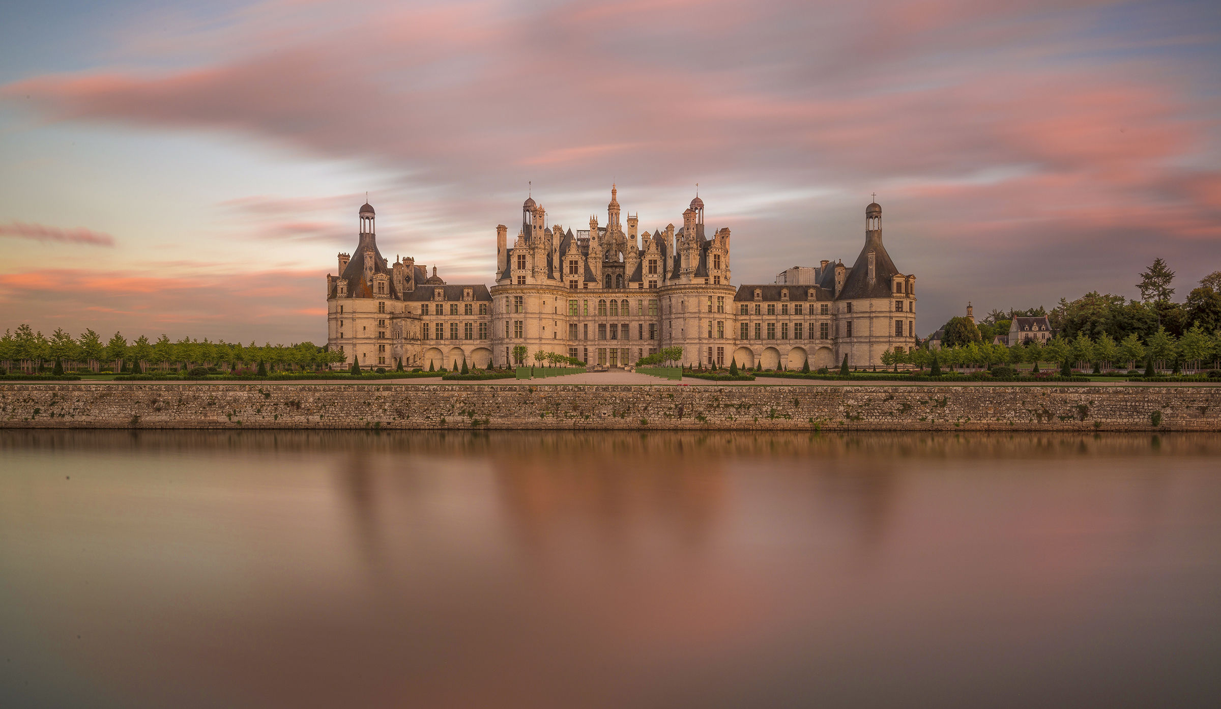 Sunset in Chambord