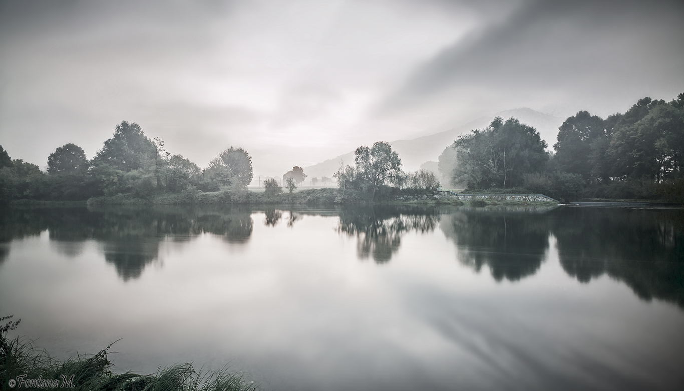 The lights in the fog