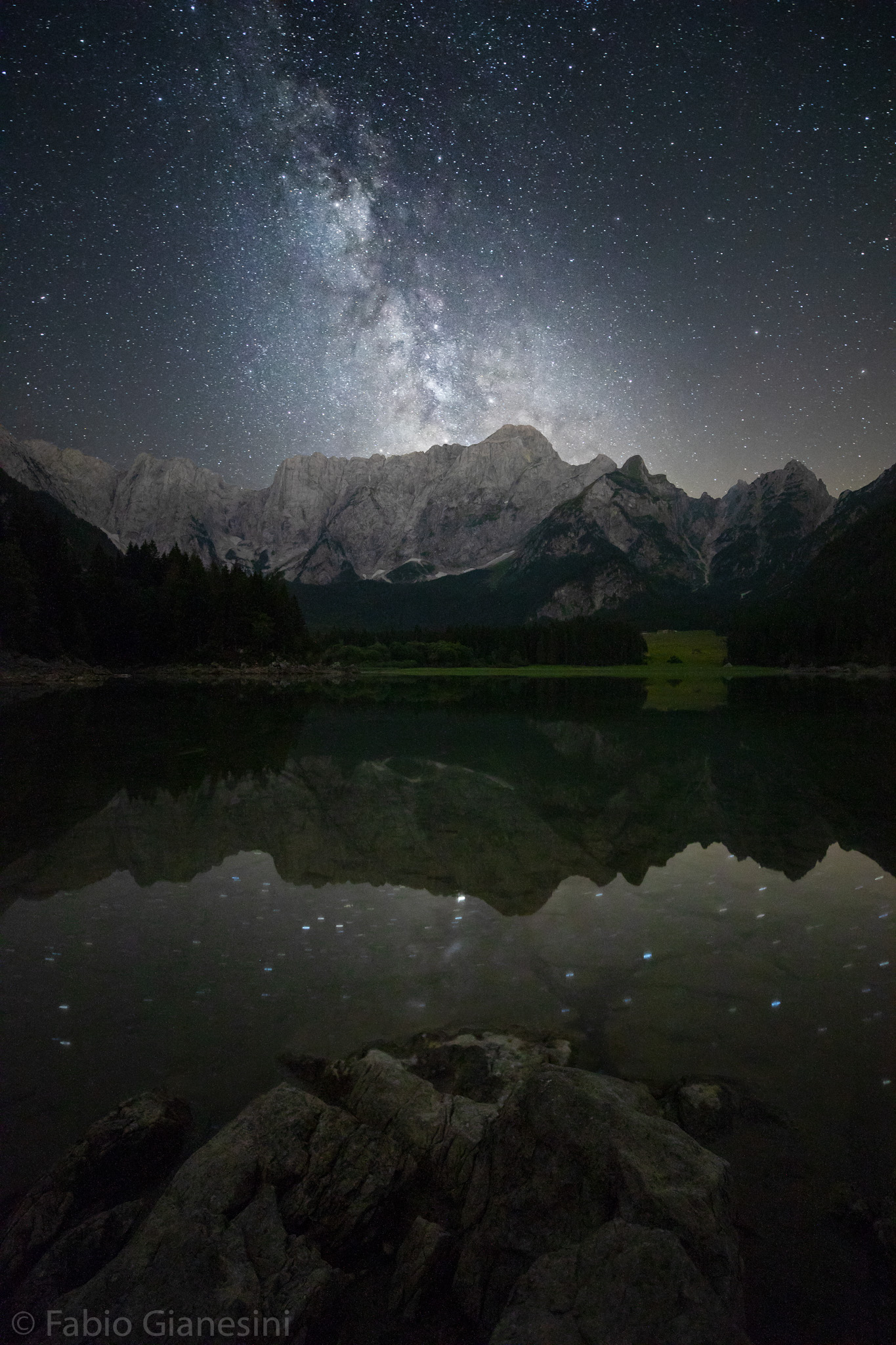 Via lattea ai Laghi di Fusine