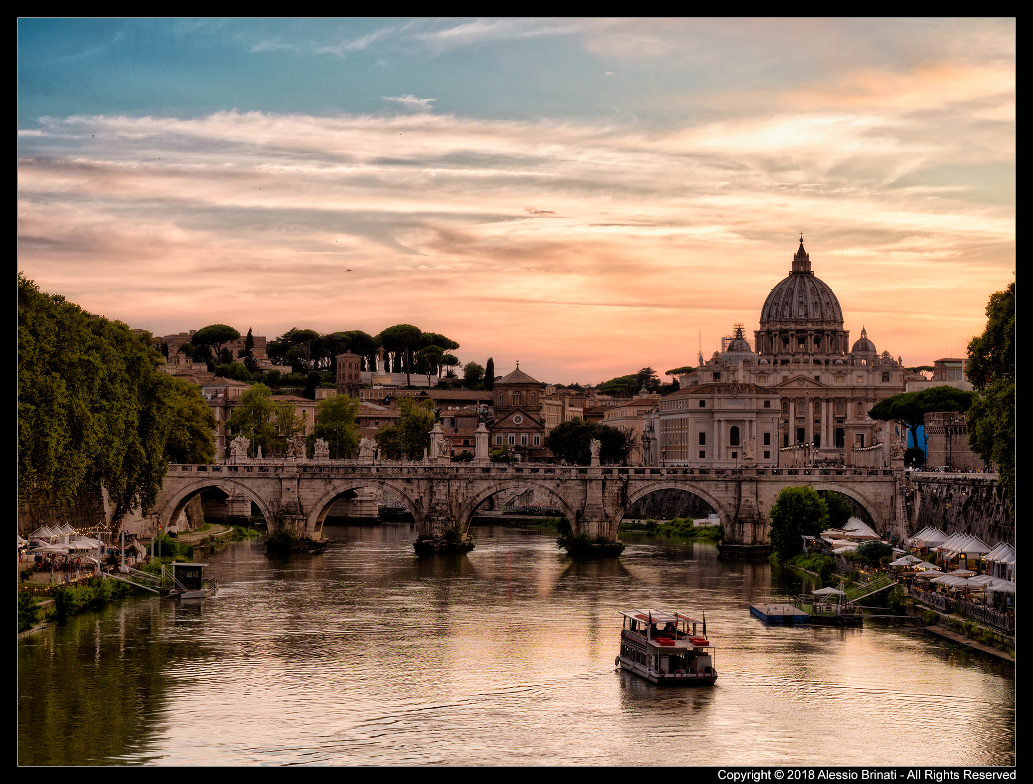 Tramonto sulla città eterna...