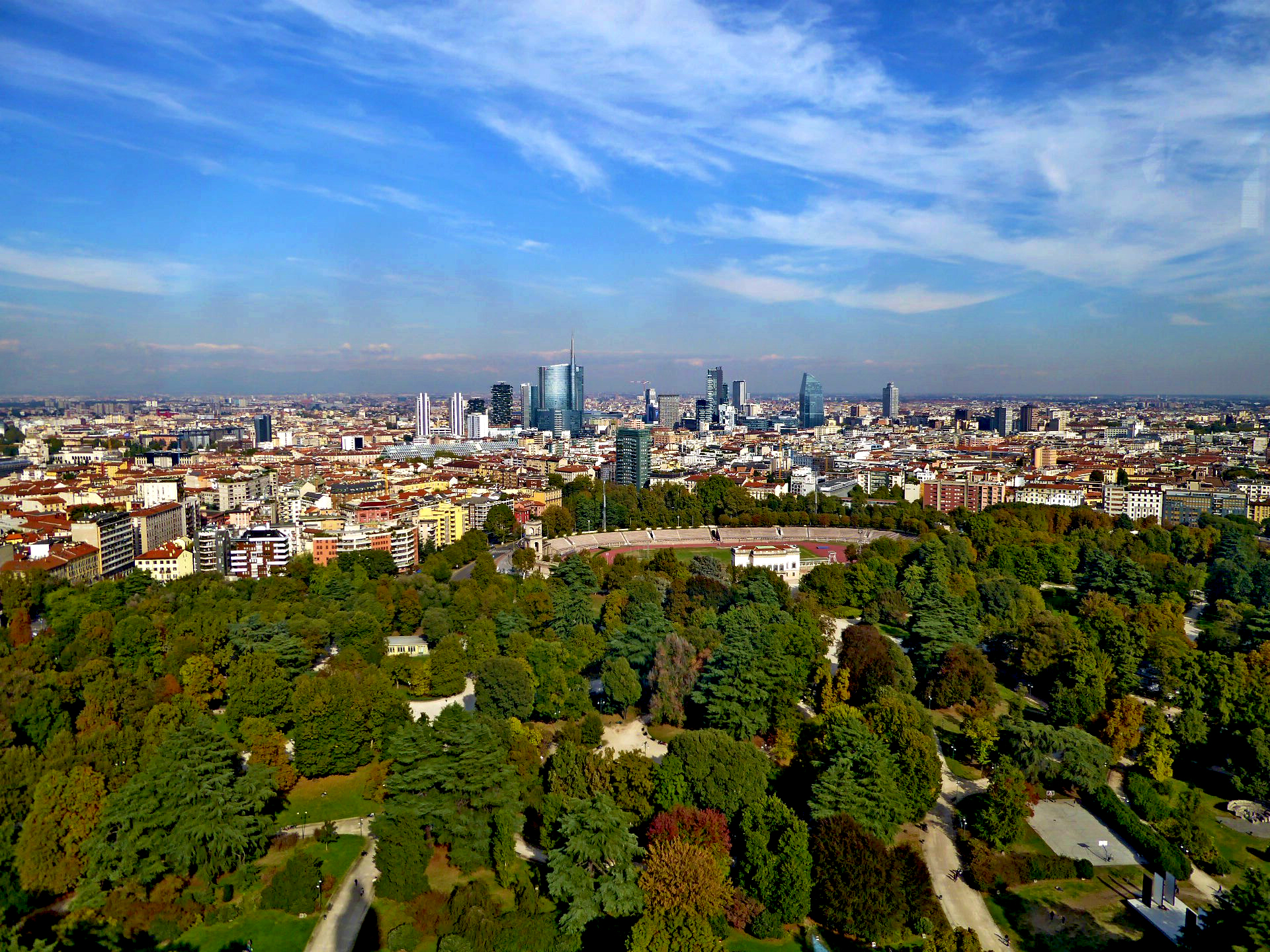 Milan from the Branca tower