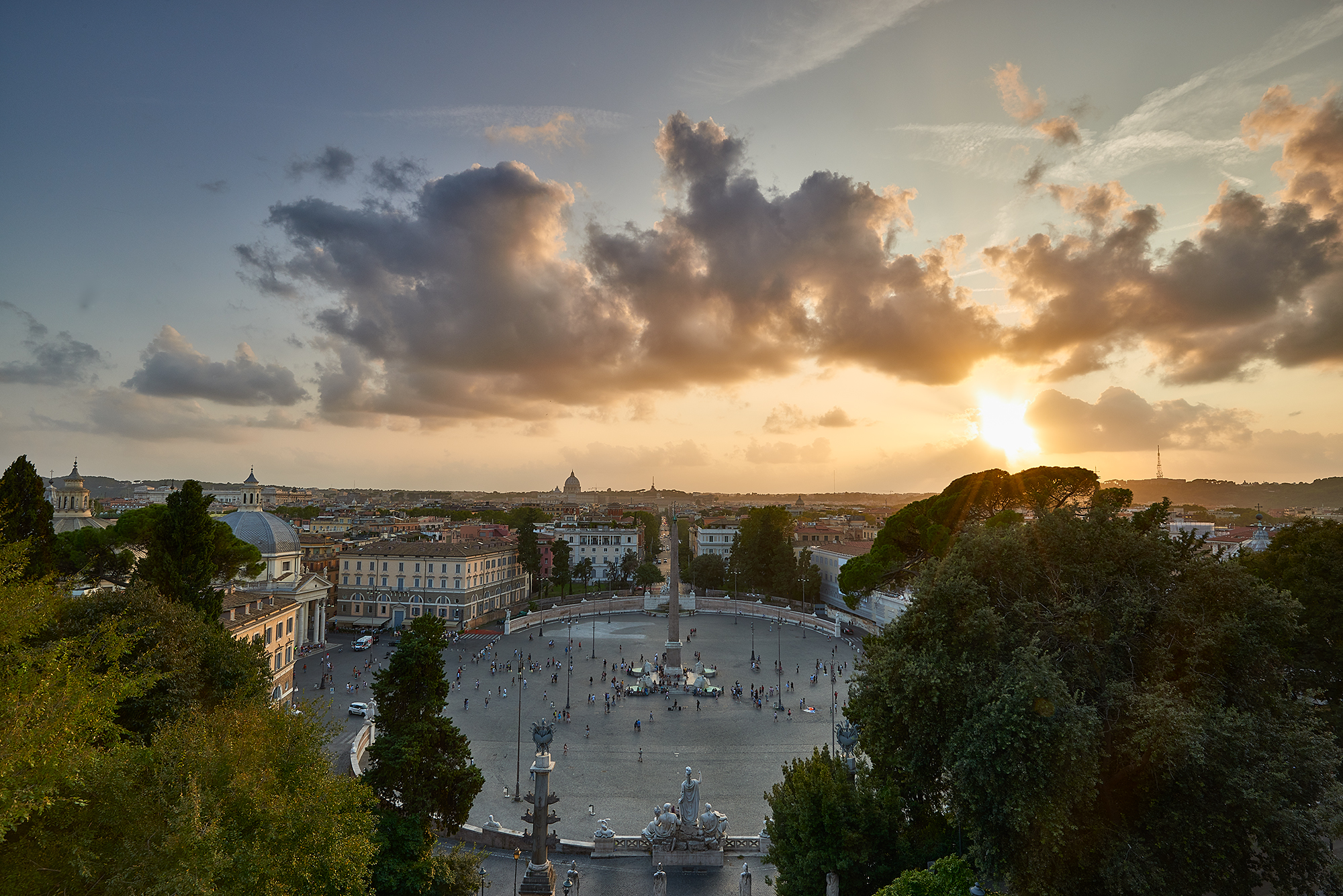 Vista dalla terrazza del Pincio