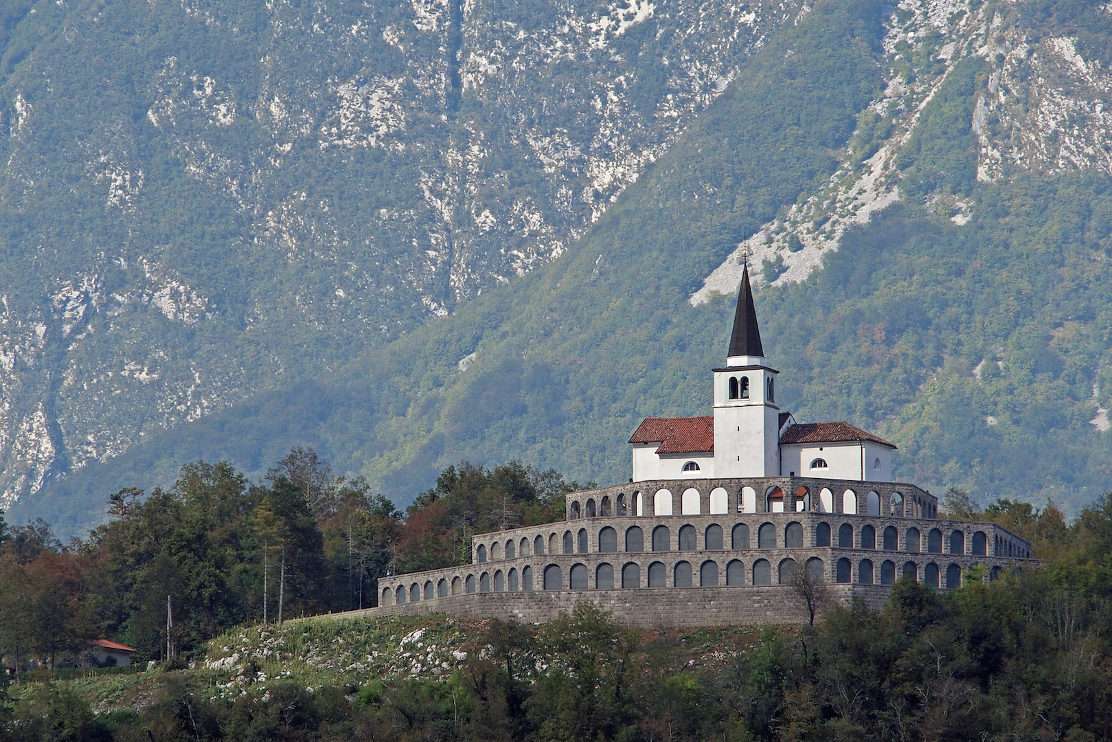 Kobarid 1917, Caporetto Military shrine...
