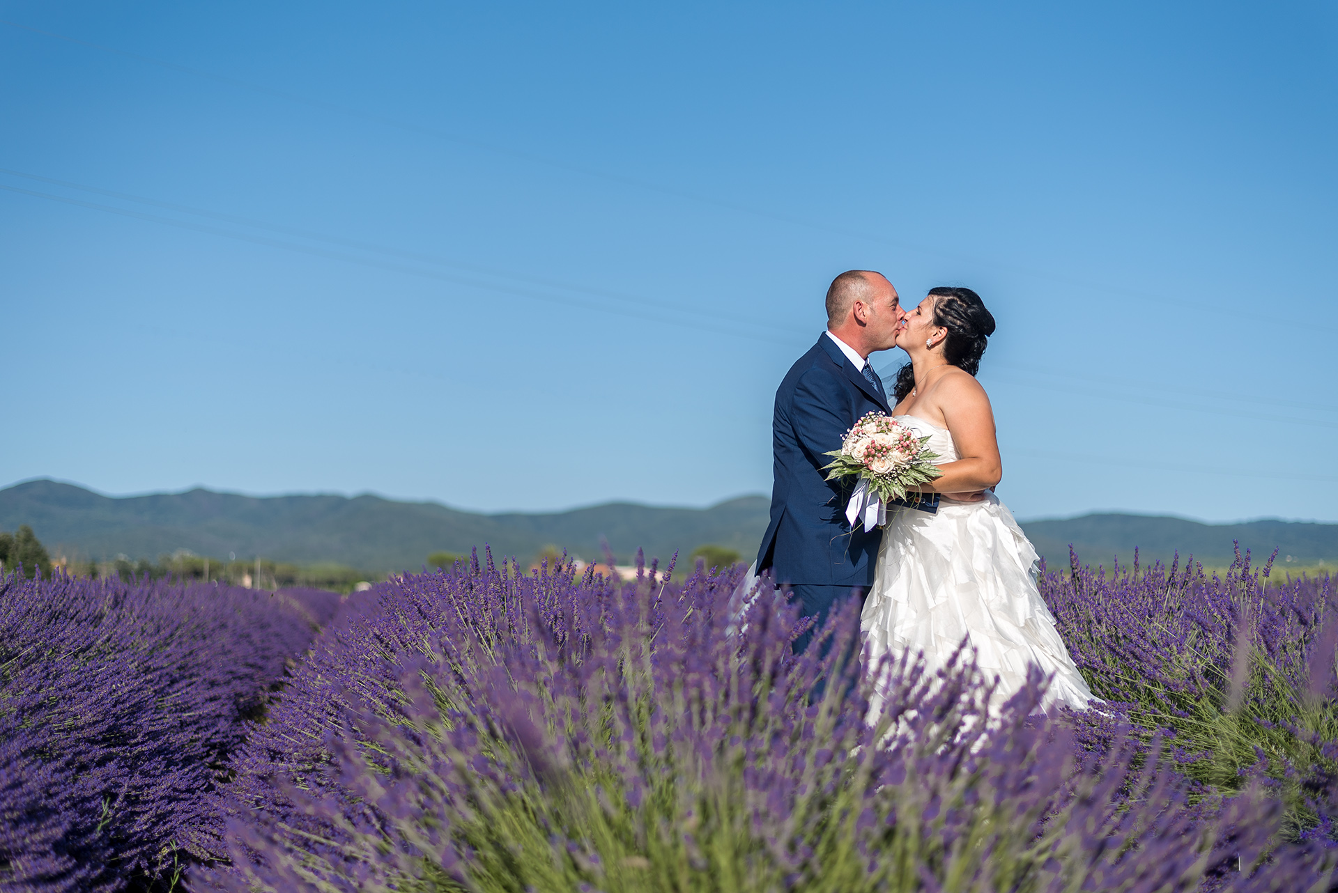 Love in a field of lavender
