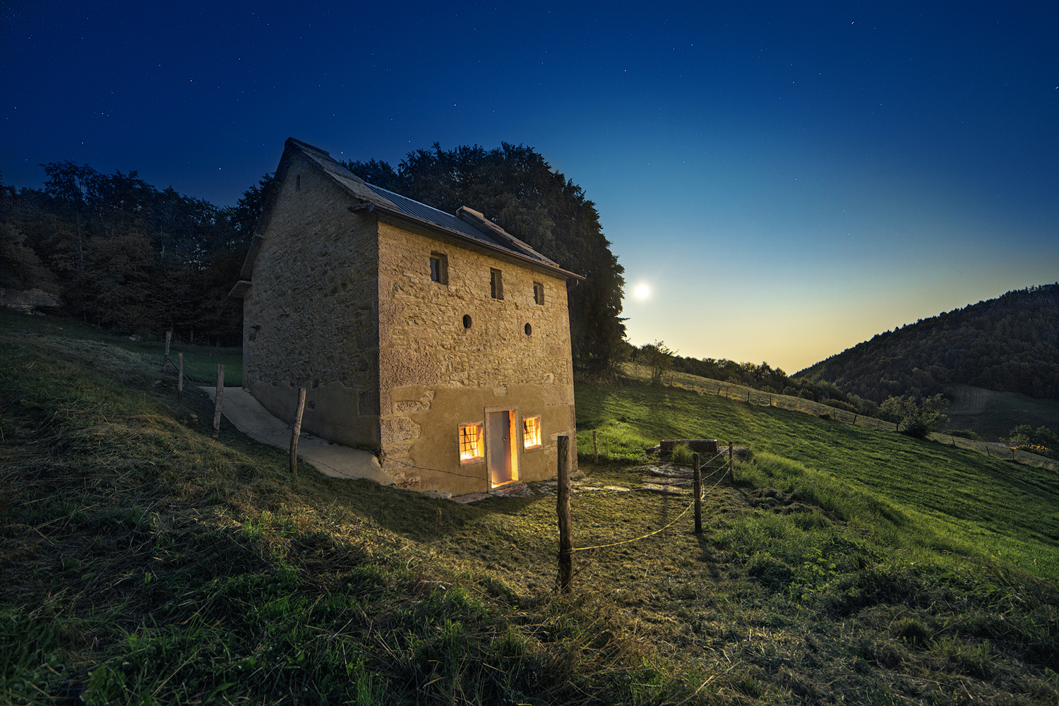 Il baito al chiaro di luna