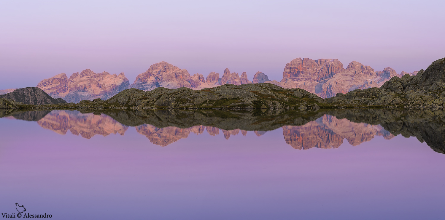 Last lights in the Dolomites....