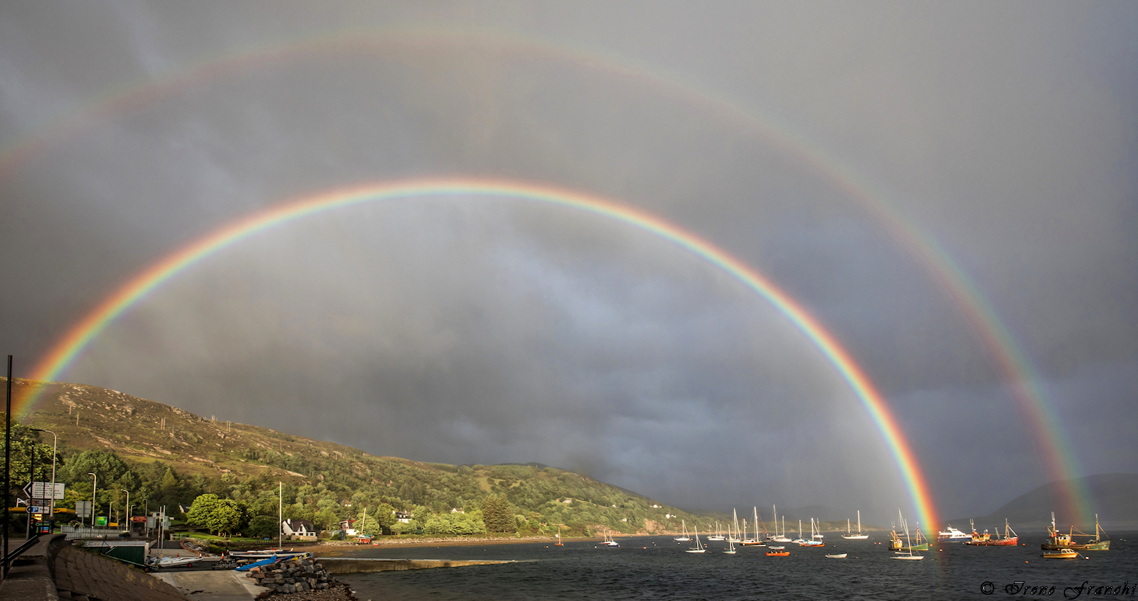 Bows of light and colors