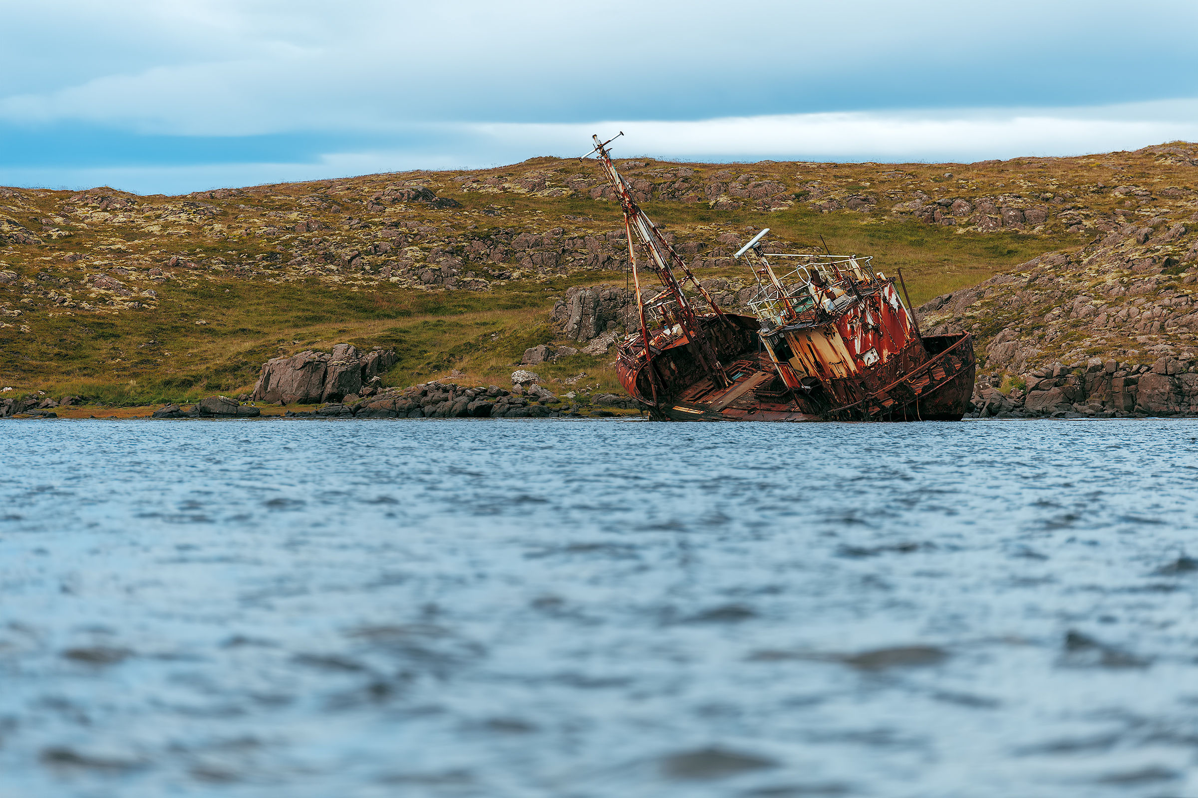 Icelandic sea wreck.