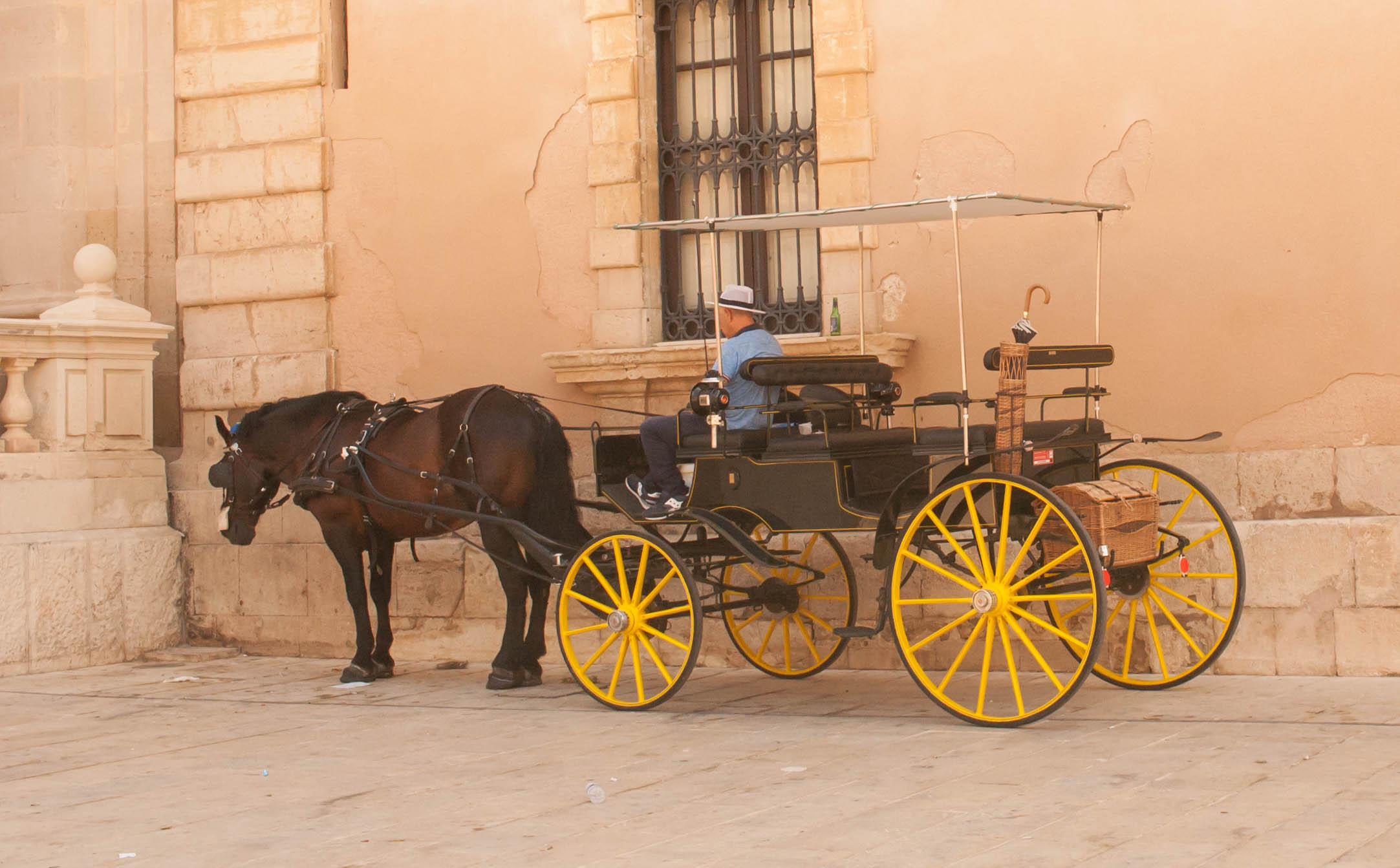 Ortigia, tourist cart.