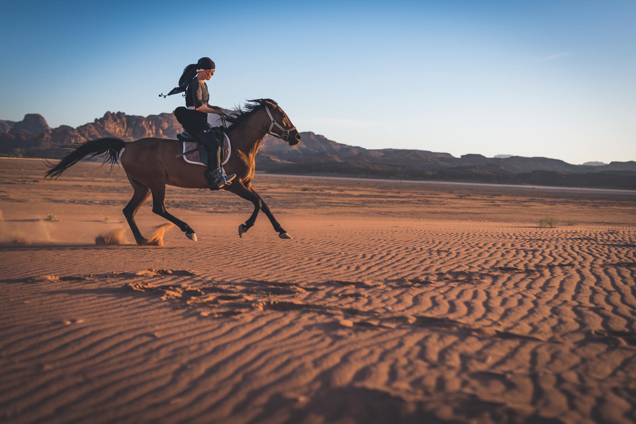 Galoping in the desert