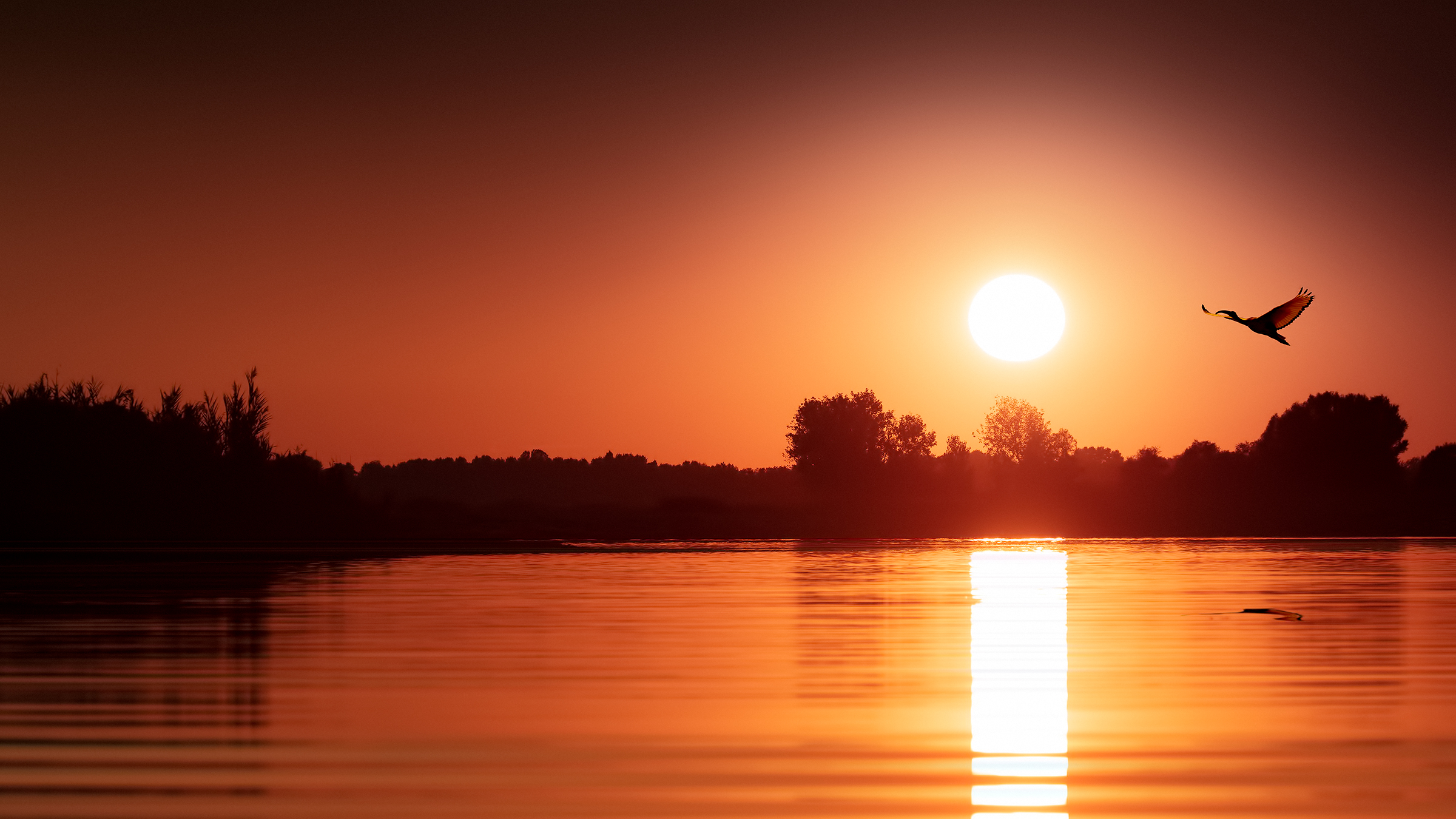 Tramonto sul Lago Superiore di Mantova