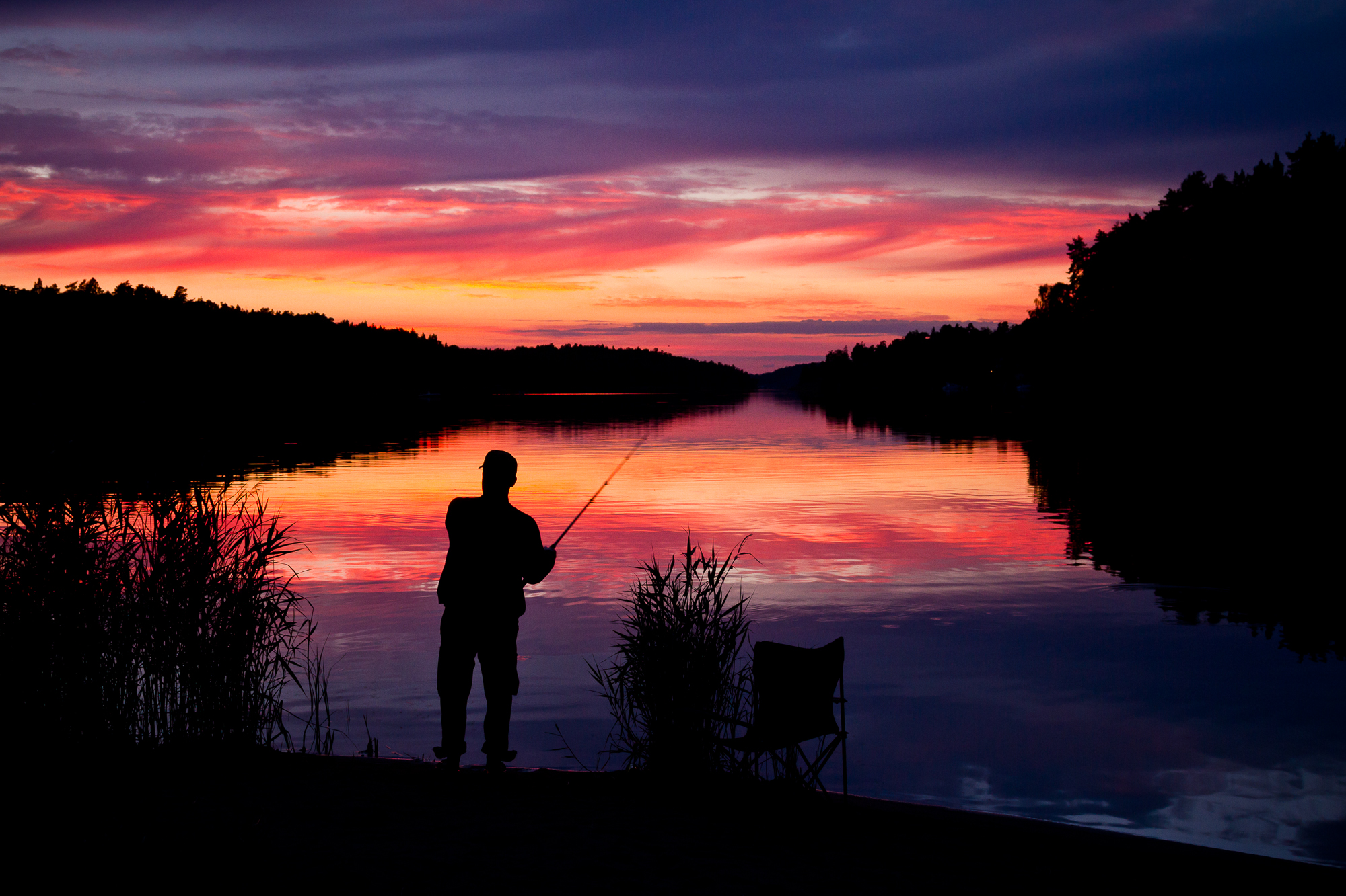 Evening Fisherman