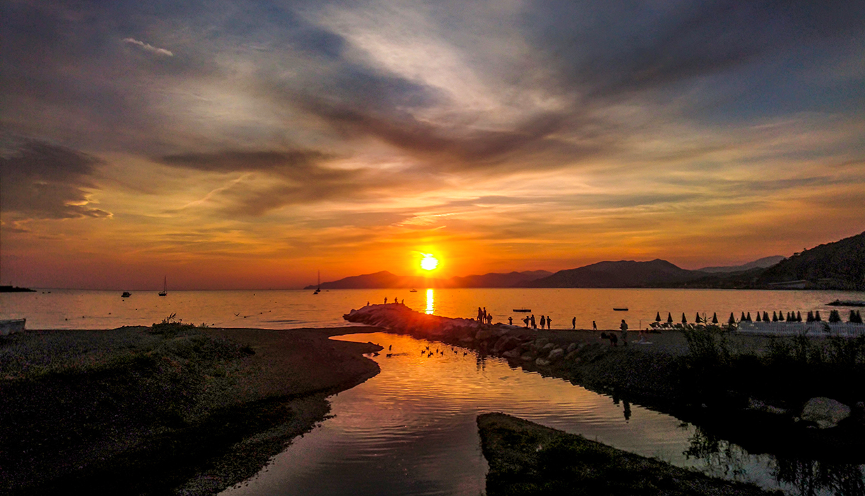 Fine del giorno a Sestri