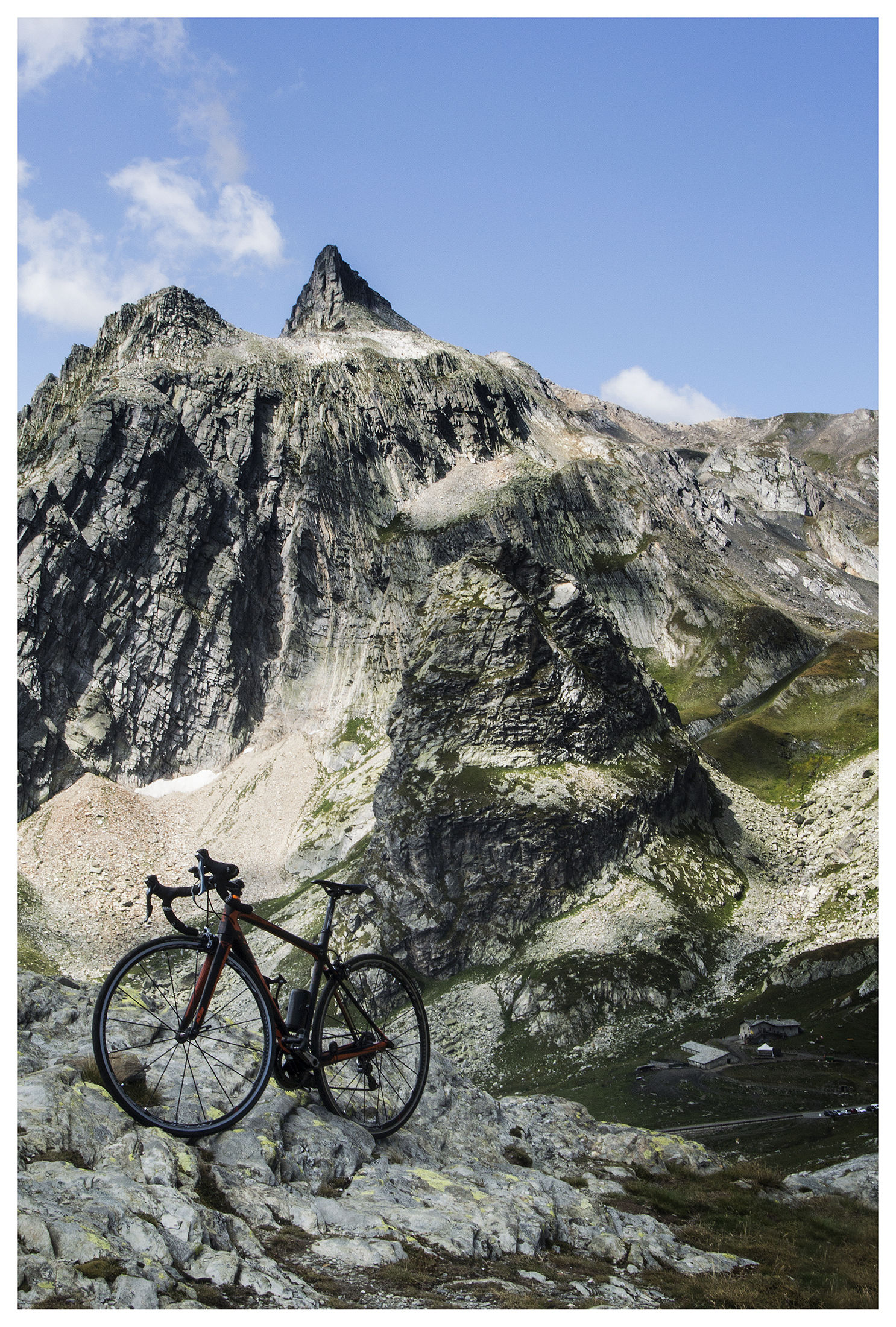 Bicycle on the Grand St. Bernard