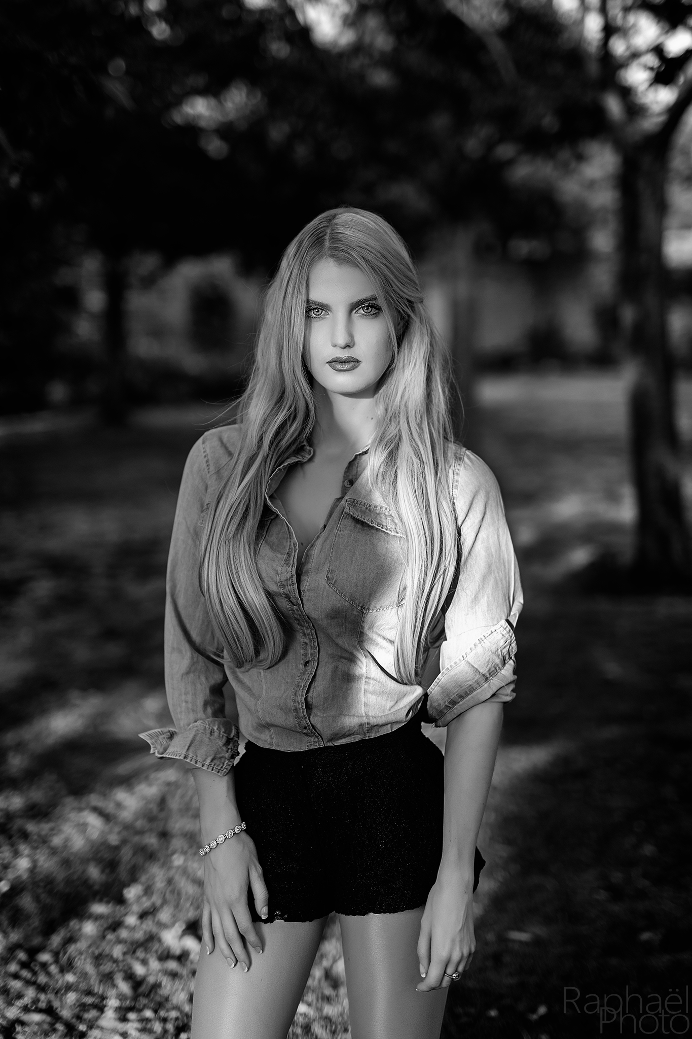 Under The Shade Of Trees II (b&w)