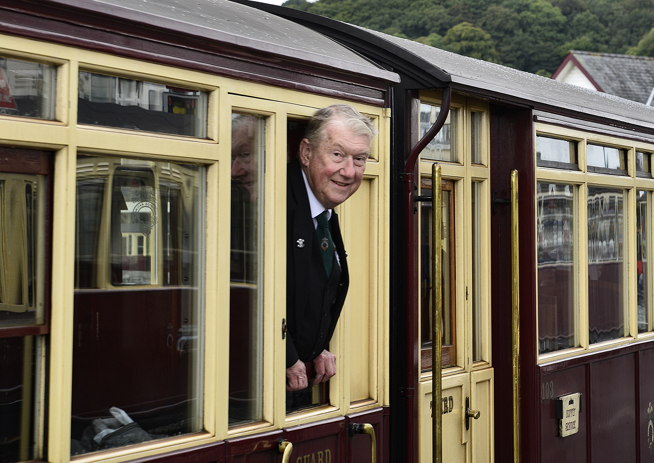 Railroad worker in Wales