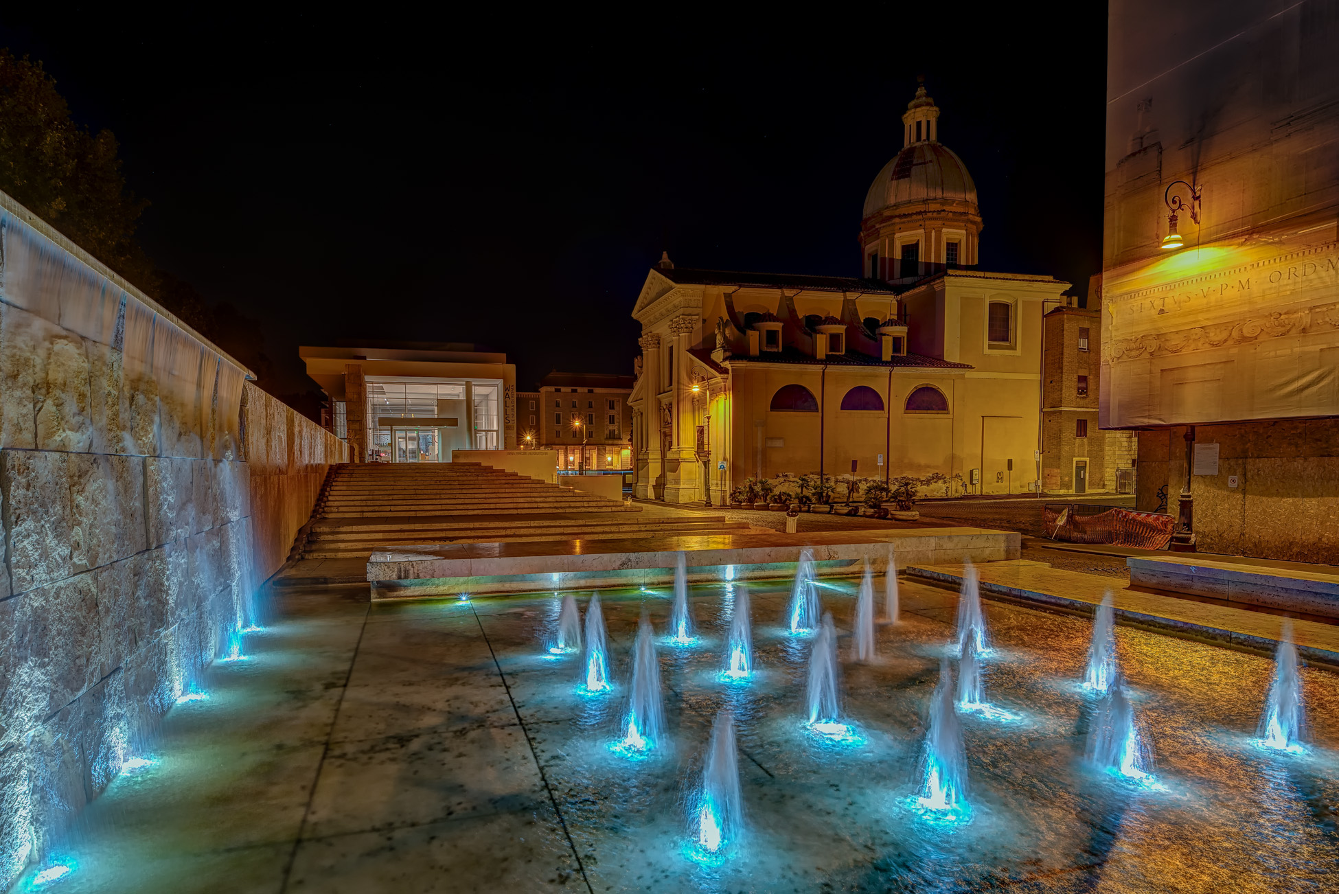 Ara Pacis e chiesa di San Rocco