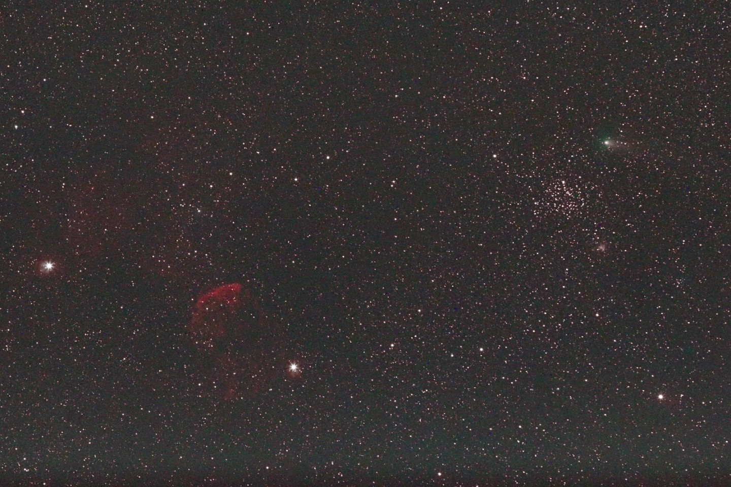 Comet 21p/Giacobini-Zinner + M35 + Nebula Jellyfish