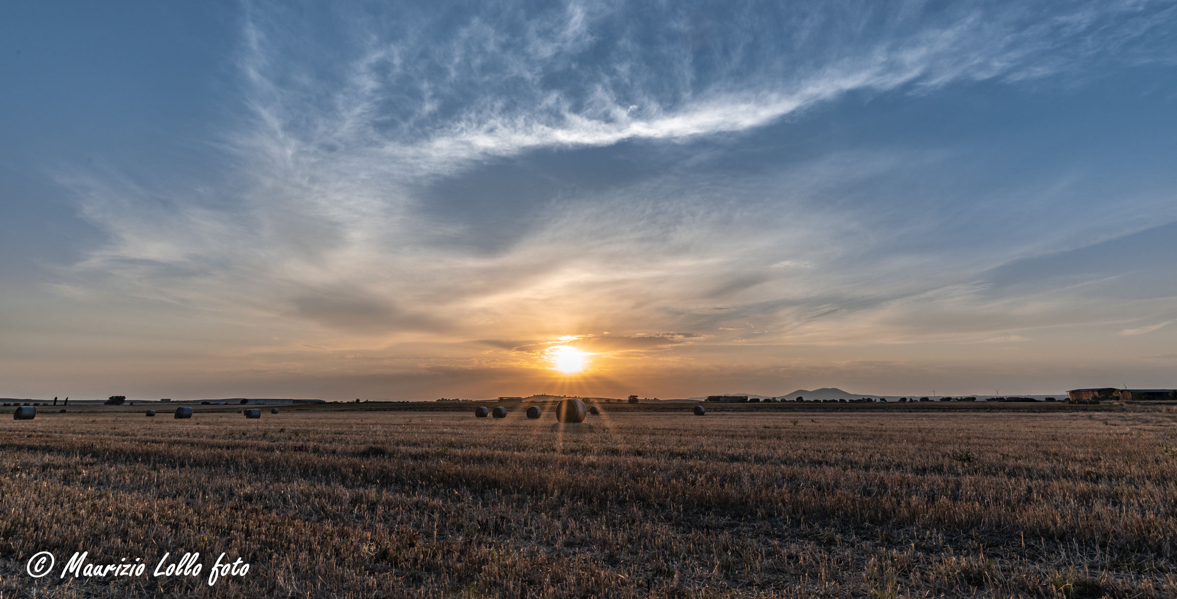 Tramonto nella campagna di Tuscania