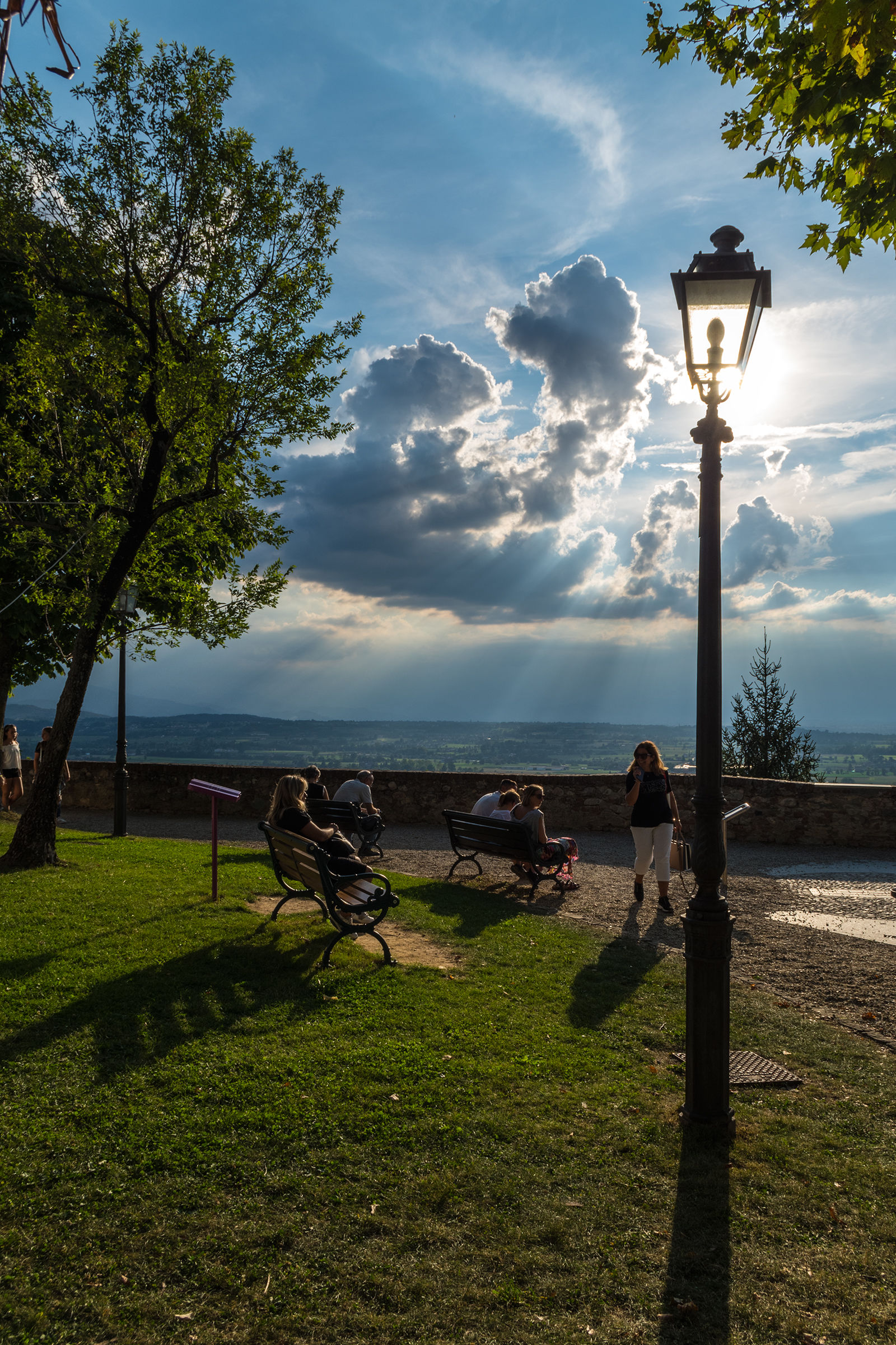 Enjoying the afternoon at the park...