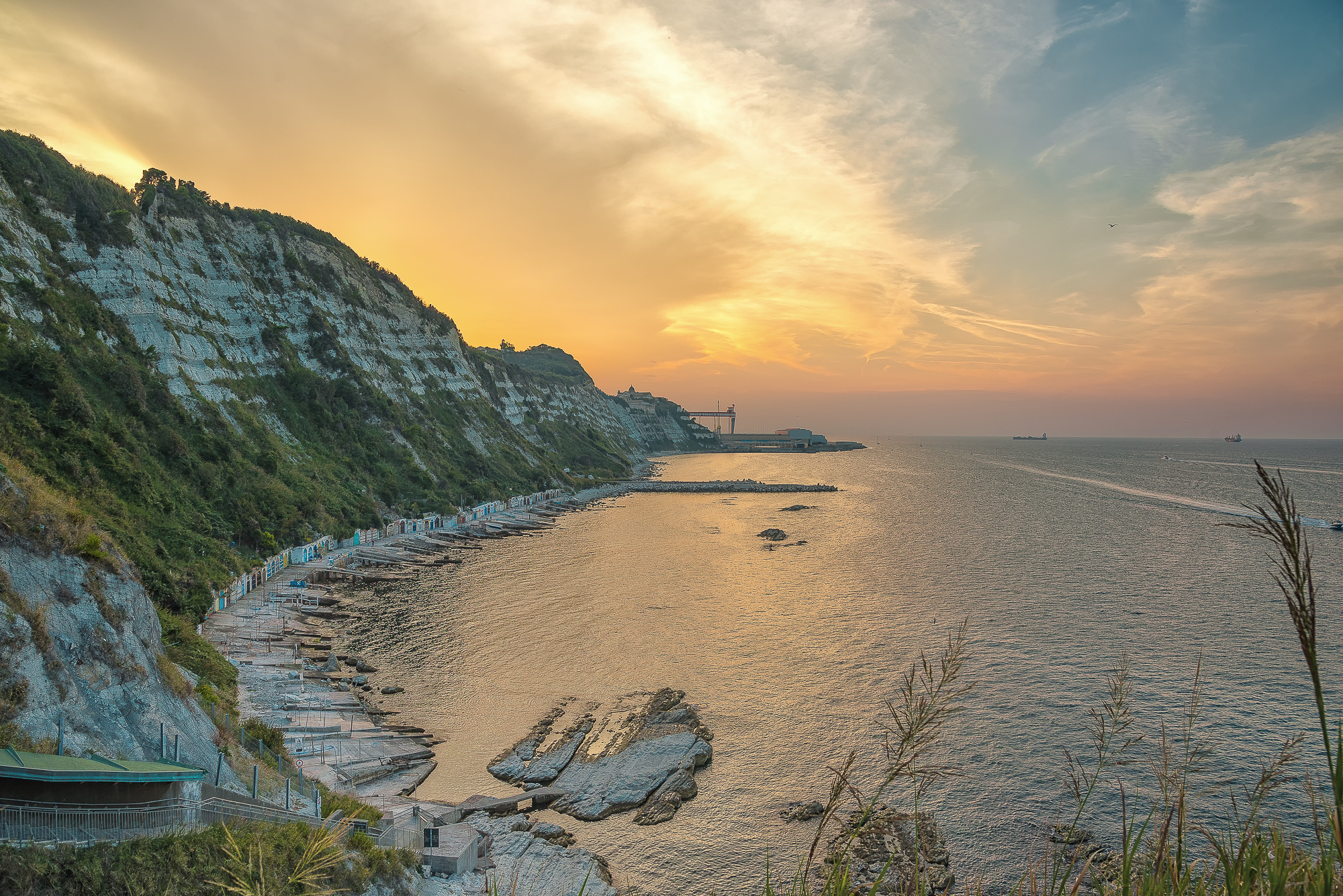 Sunset from the Blue Grotto Passetto Ancona