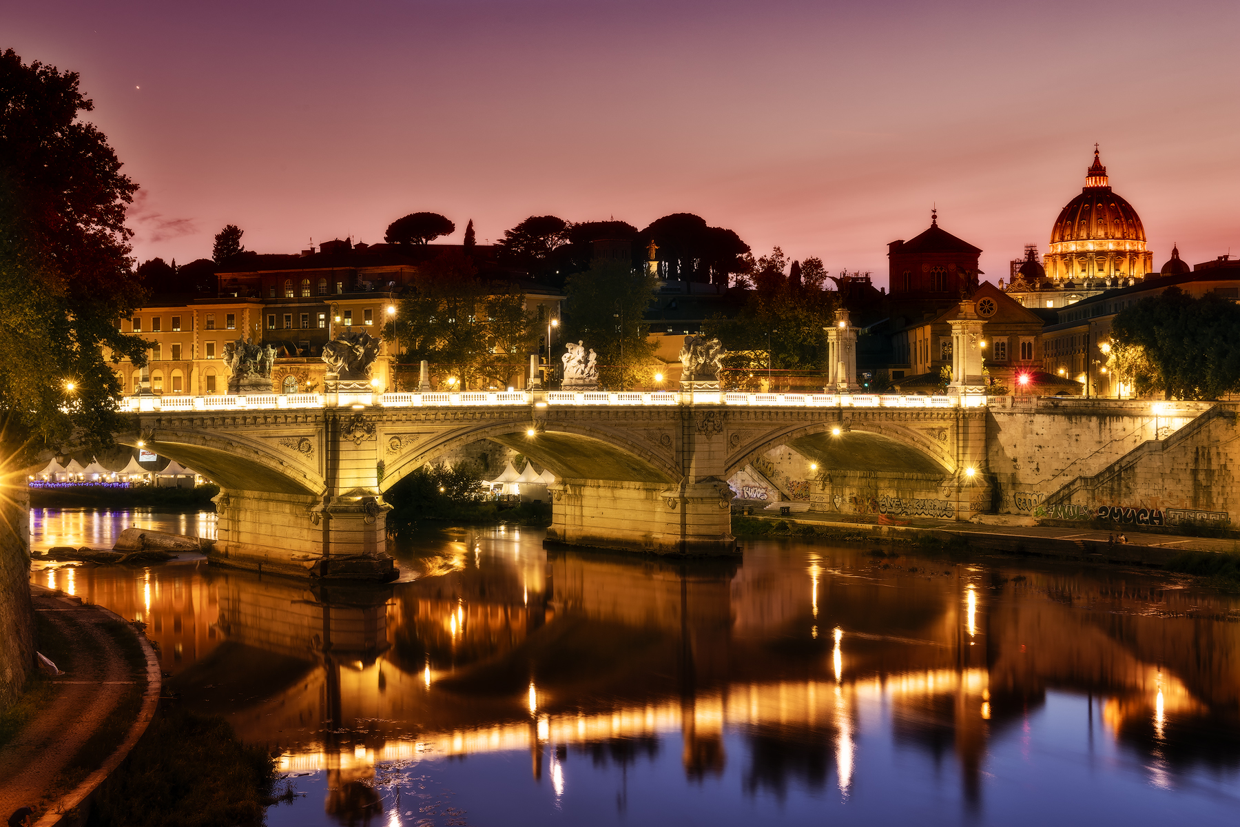Rome at night