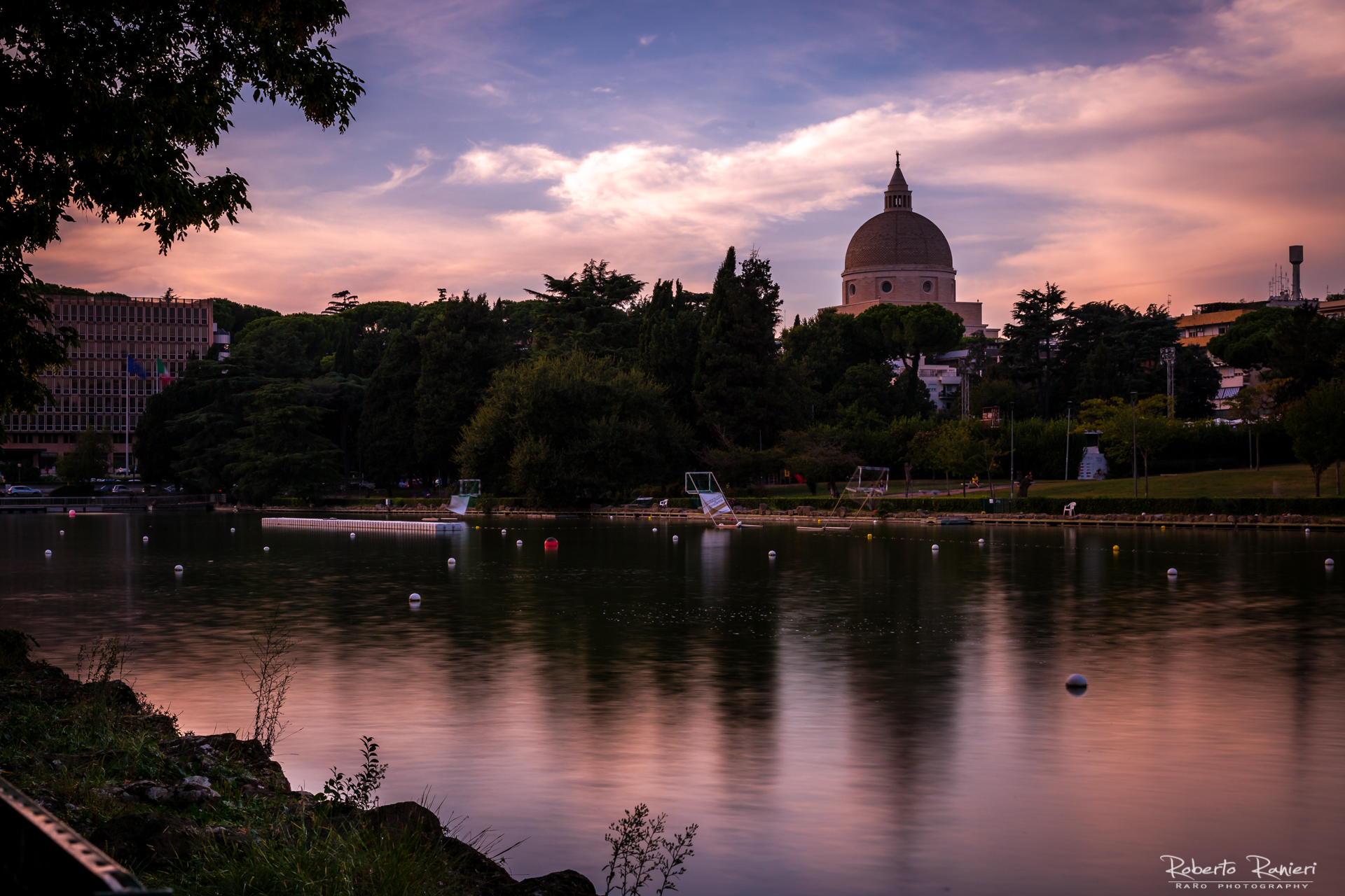 Sunset on the Eur pond