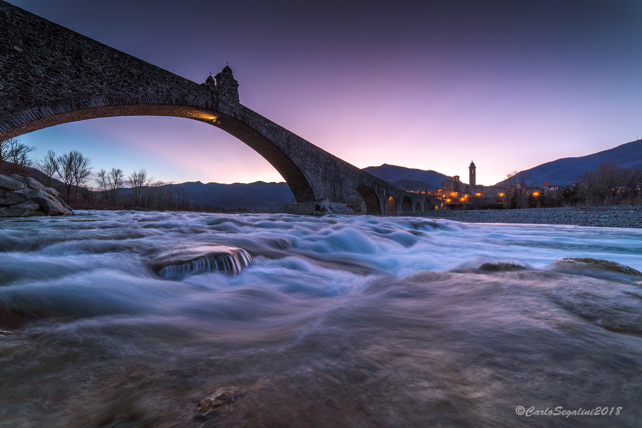 Bobbio and the famous Gobbo bridge