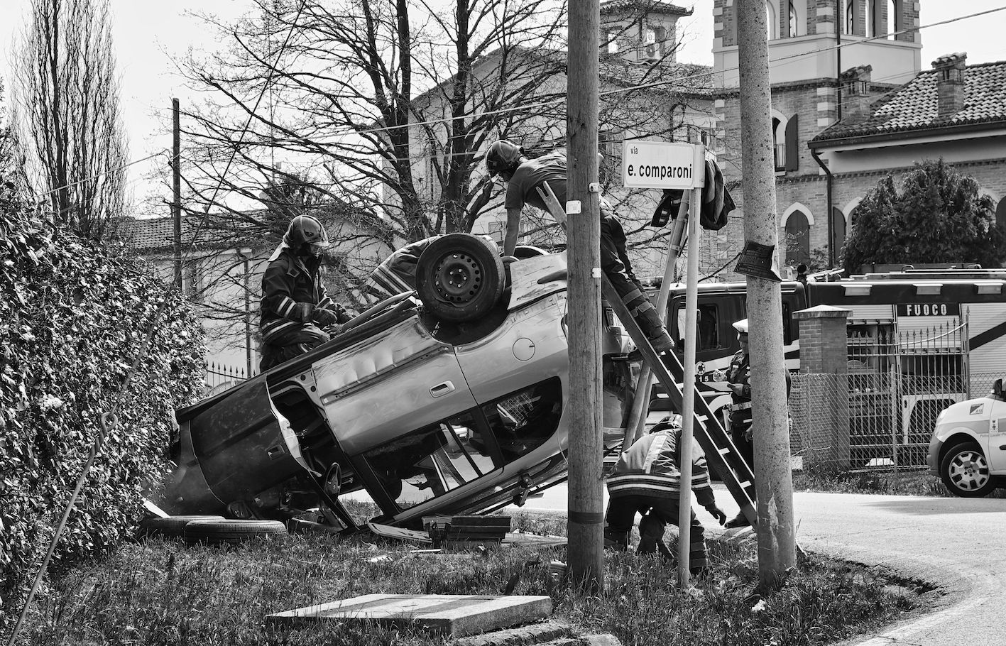Victim of the selfie at the wheel