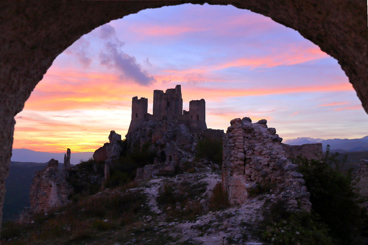 Sunset at Rocca Calascio