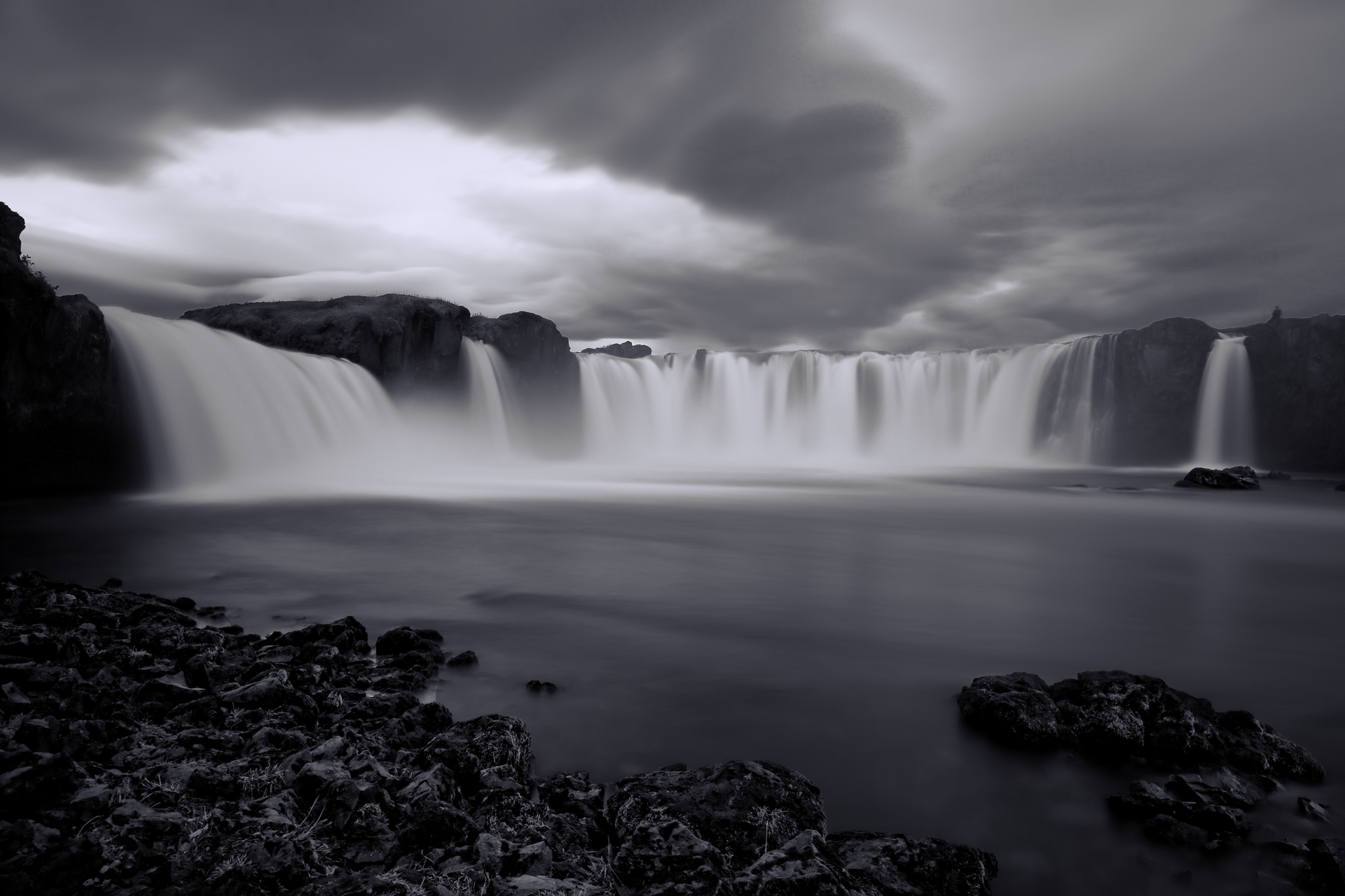 Godafoss in B&W