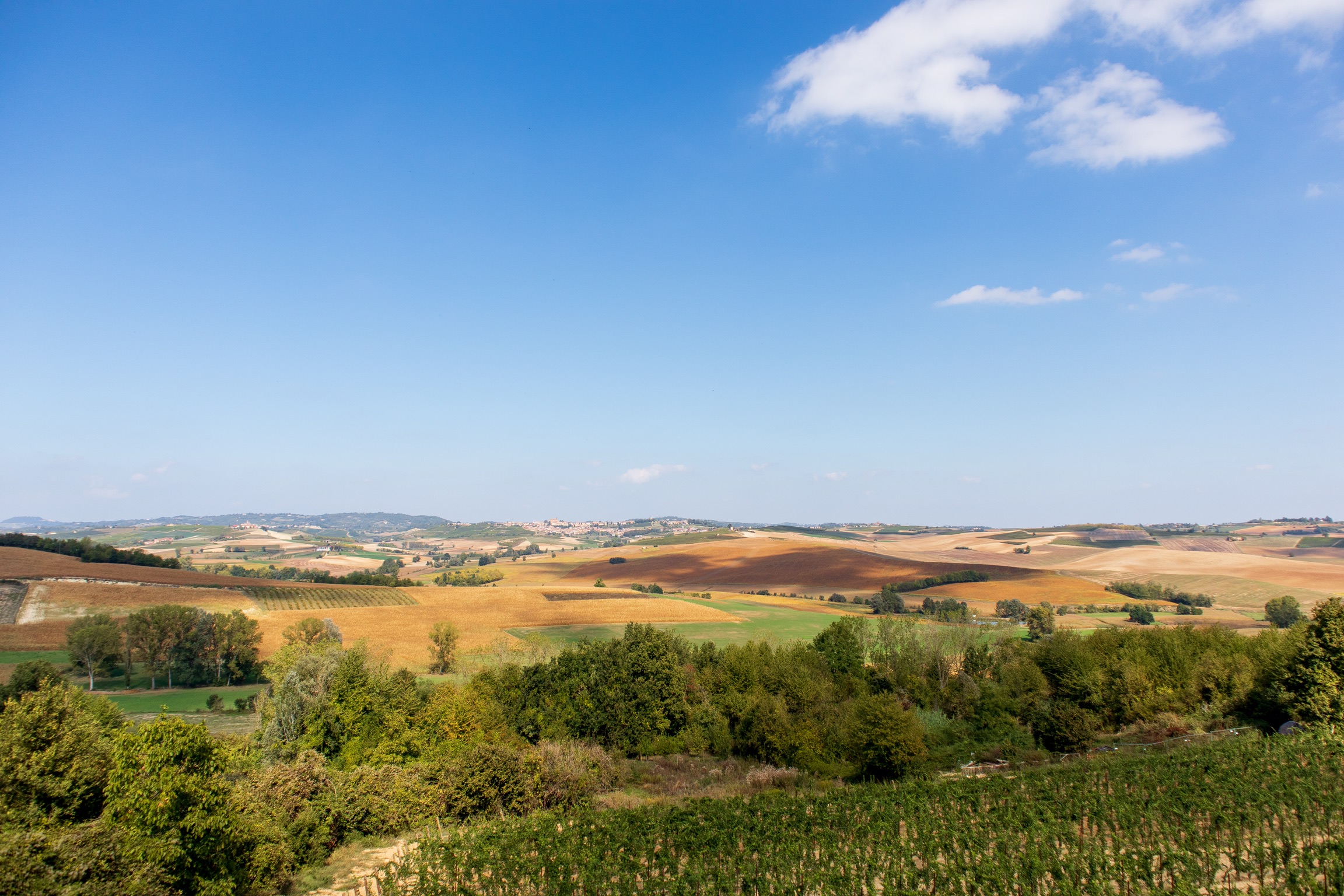 Itinerant shadows in the Monferrato Hills
