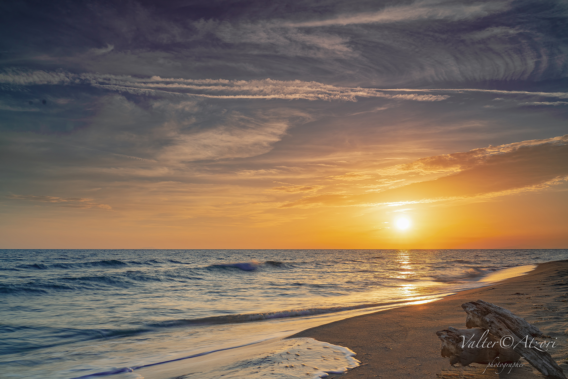 Sunset at Alberese Marina