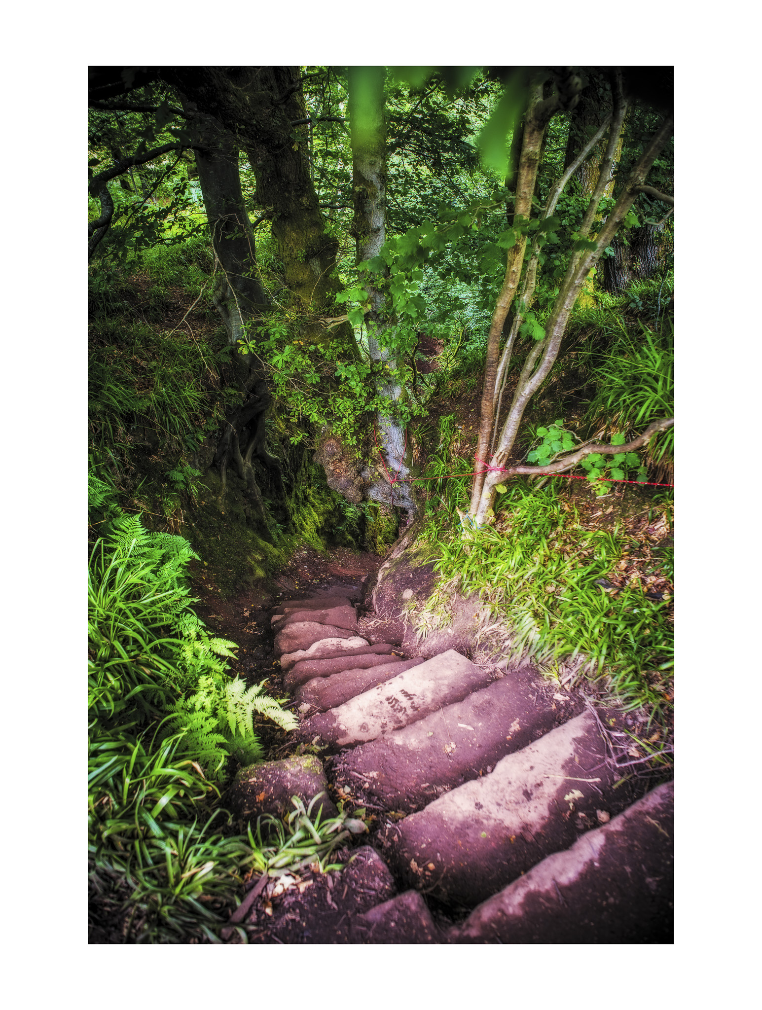 Descending towards the Devil's Pulpit