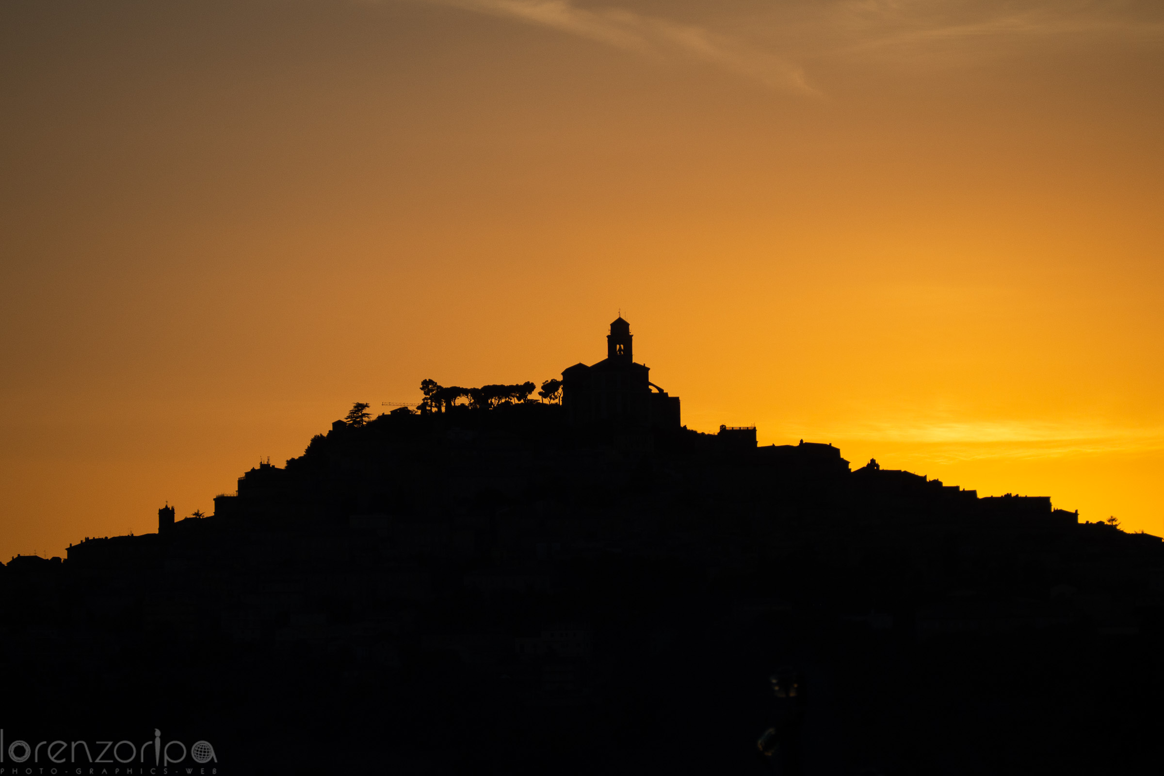 Silhouette at sunset