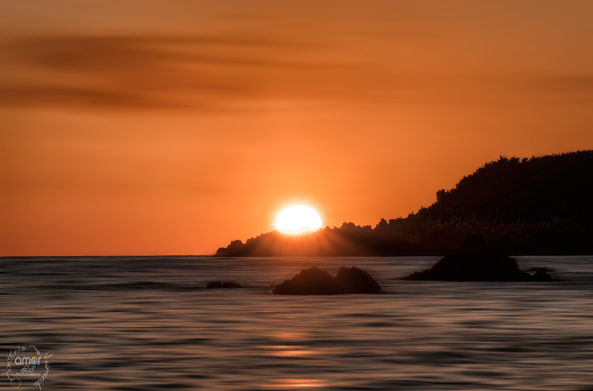 Tramonto sull'Isola di Santoianni