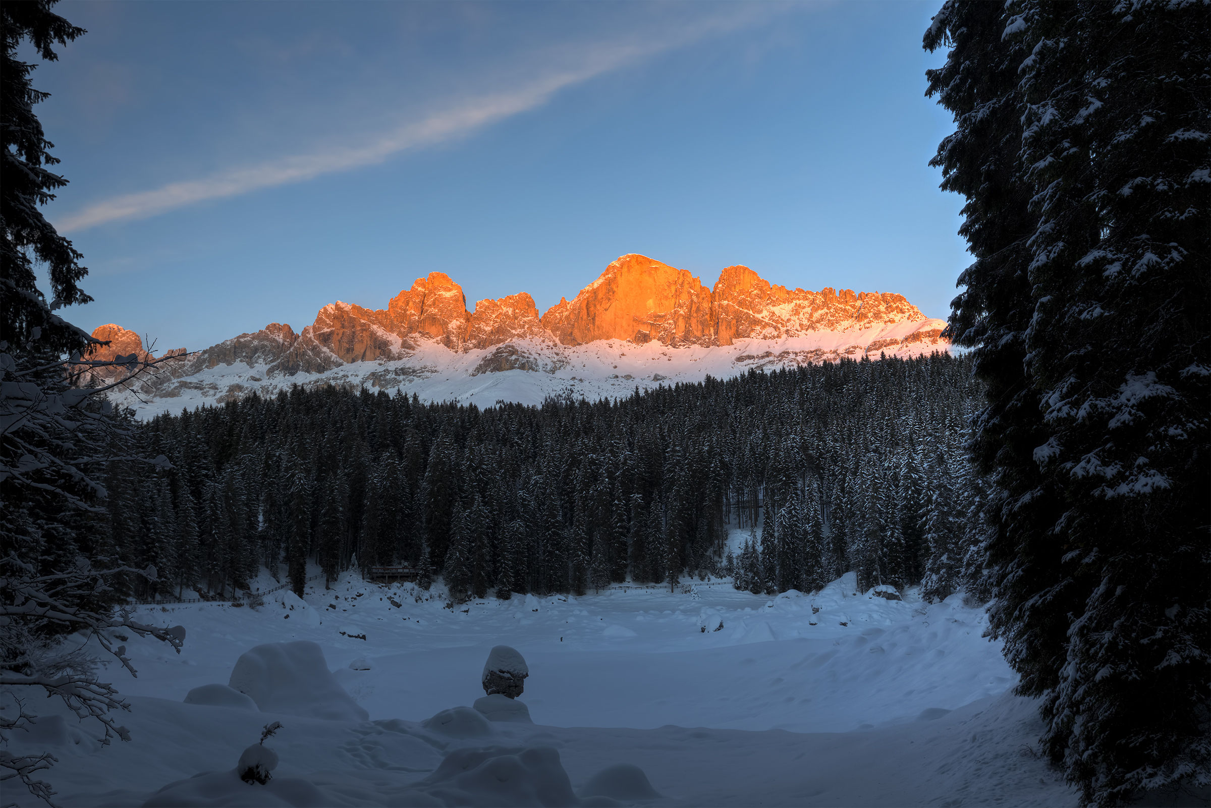 Sunset on the Catinaccio