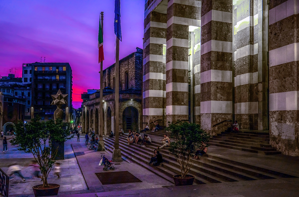 Brescia, crepuscolo.