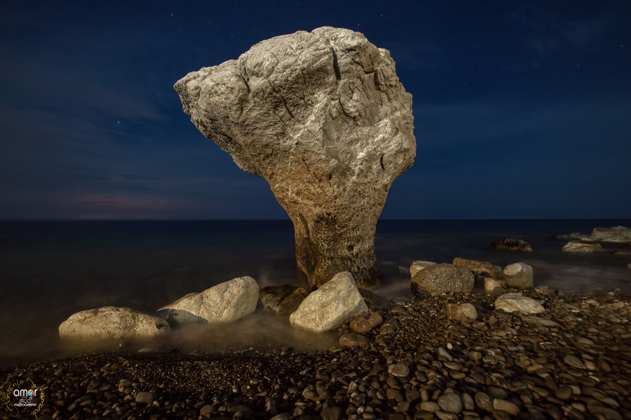 La Pietra di Roseto by night