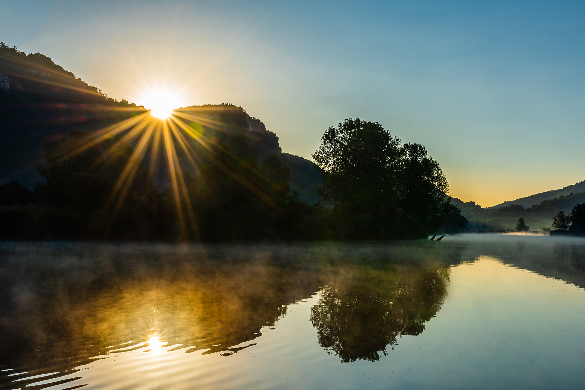 Sunrise on the River Adda